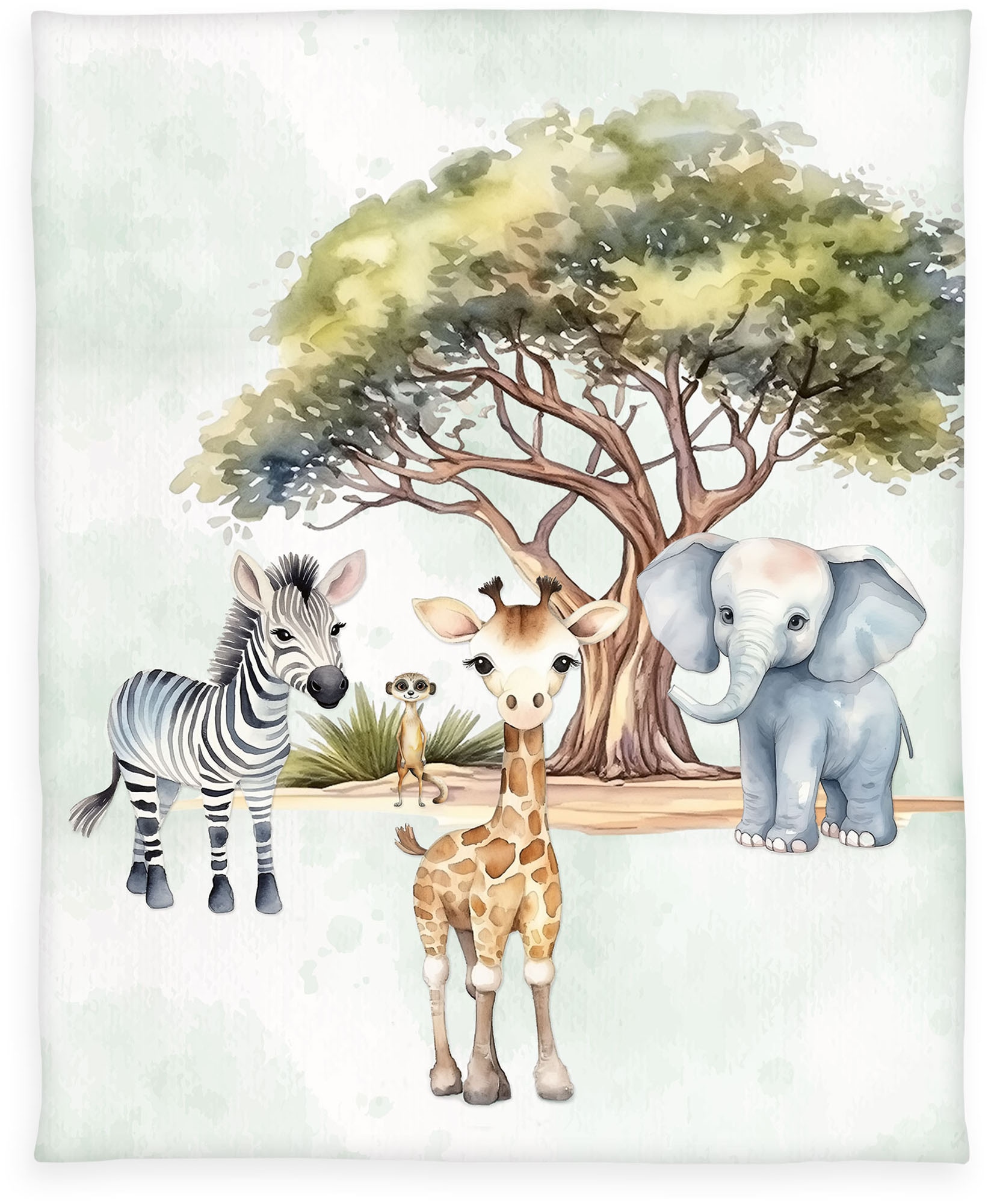 Herding Young Collection Kinderdecke "YoungCollection Safari", mit tollem Motiv