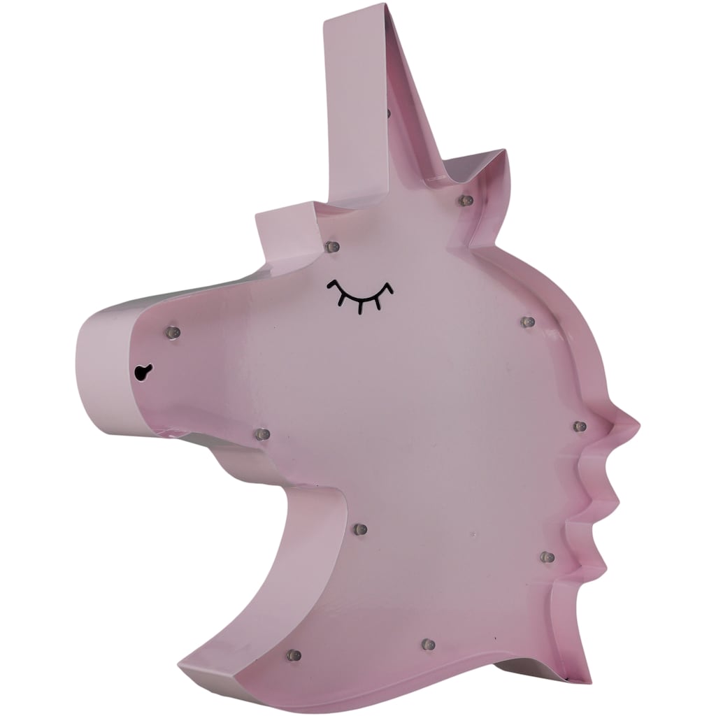 MARQUEE LIGHTS LED Dekolicht »Unicorn Head«, 11 flammig-flammig