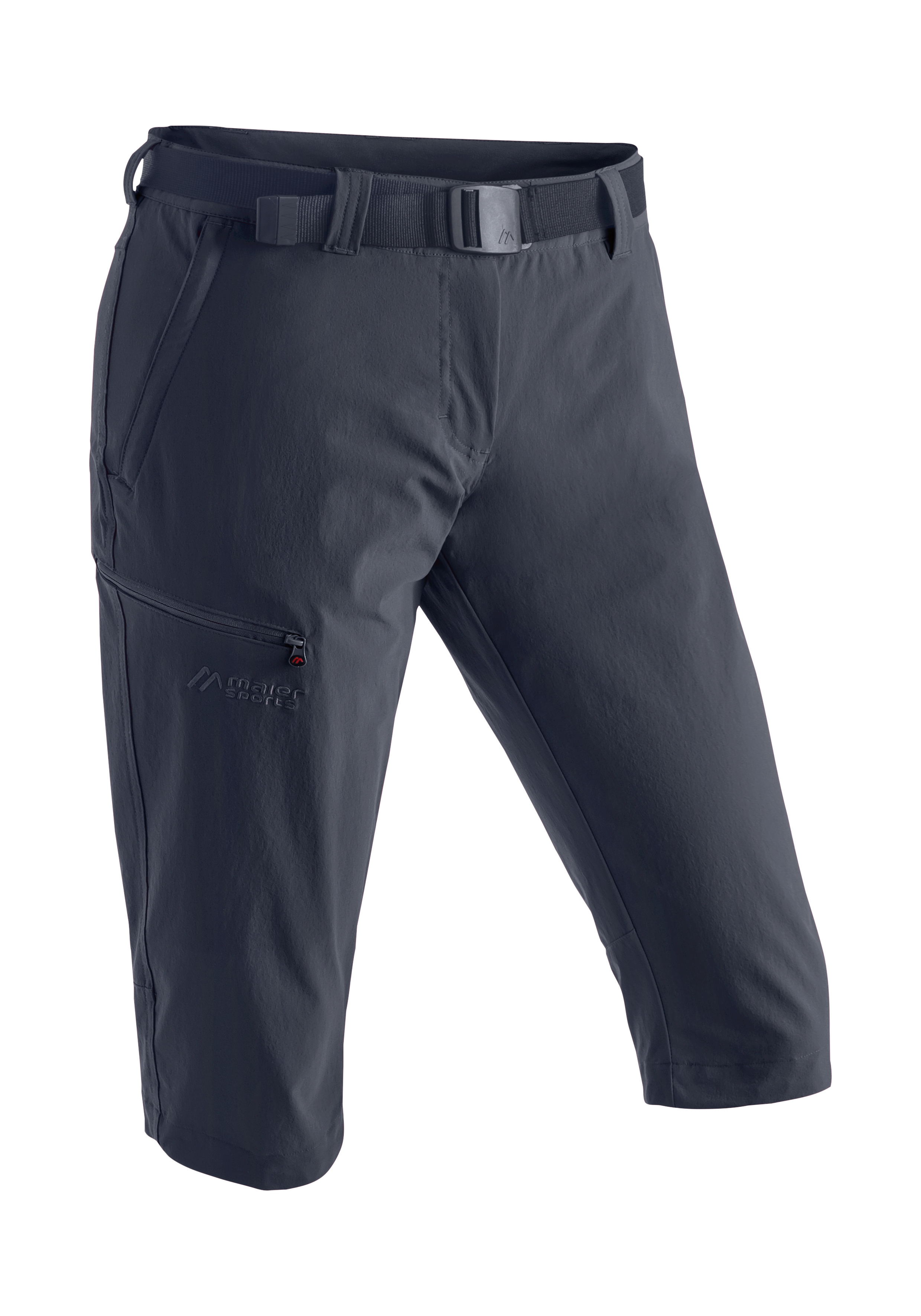 Maier Sports 1100000002199 "Inara slim 3/4" Damen Wanderhose, atmungsaktive Outdoorhose, 3/4 Hose mit 3 Taschen