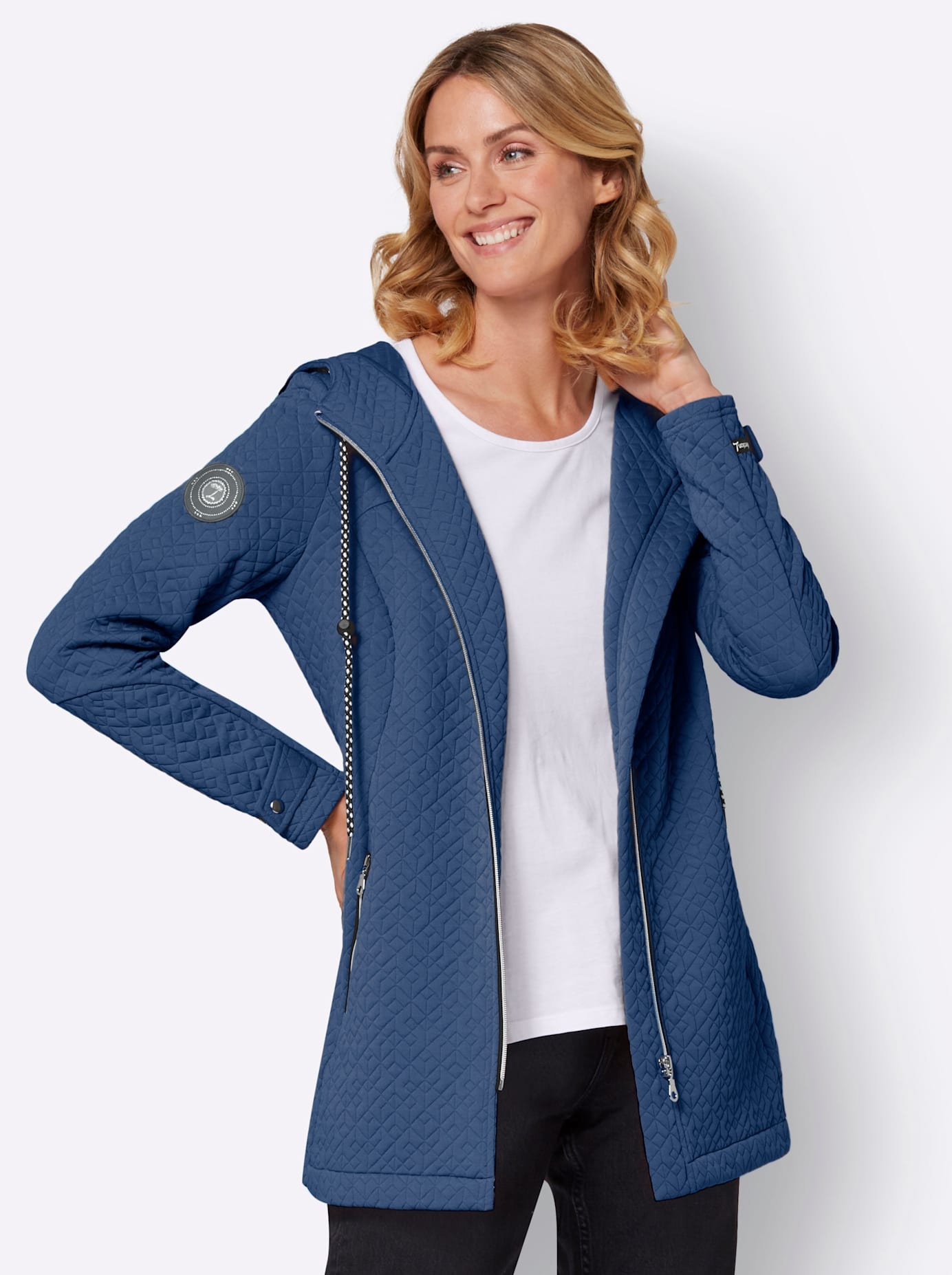 Casual Looks Shirtjacke "Jersey-Jacke" 1 Stk. tlg. günstig online kaufen