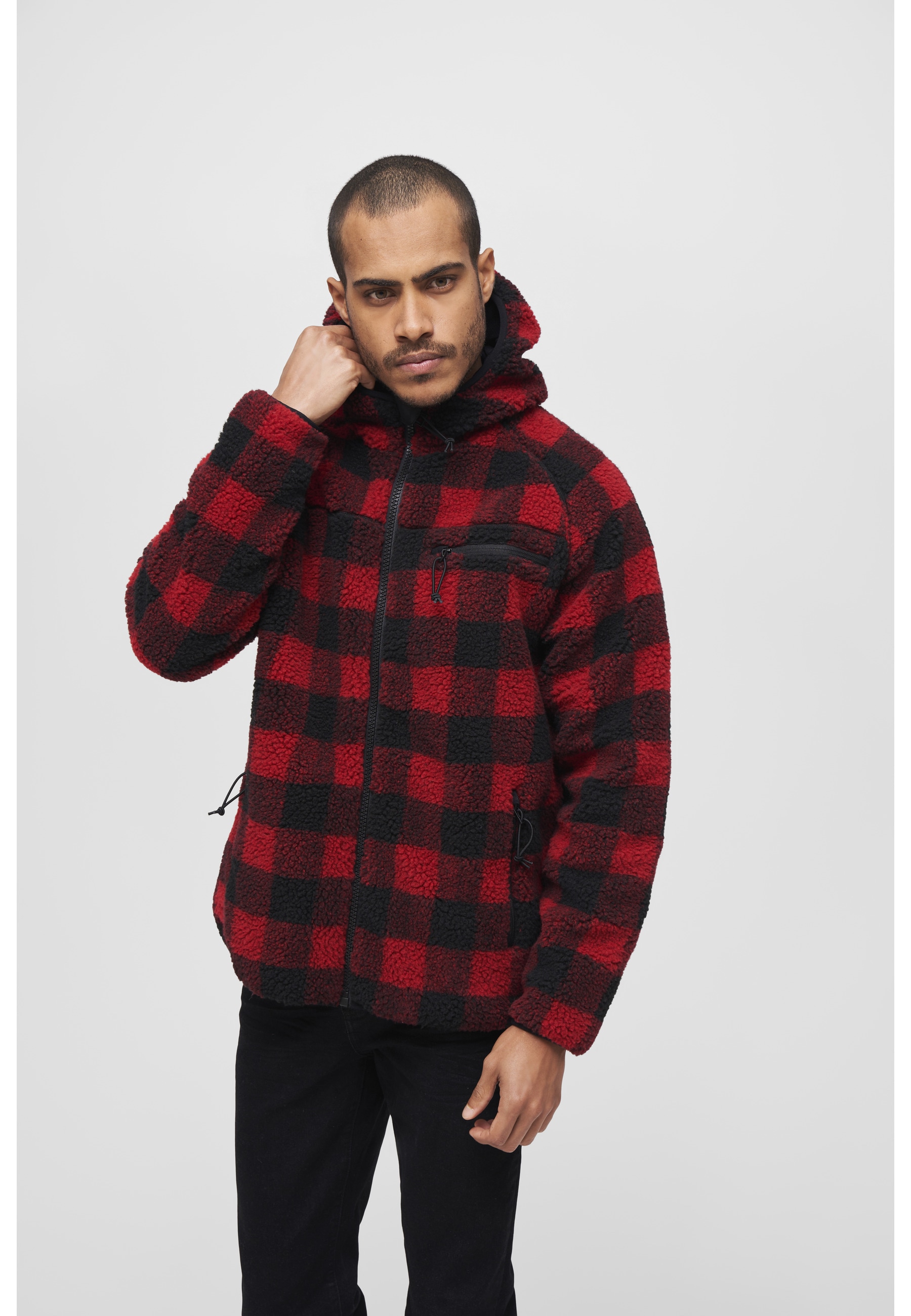 Brandit Anorak »Brandit Herren Teddyfleece Worker Jacket« 1 Stk. tlg. mit Kapuze