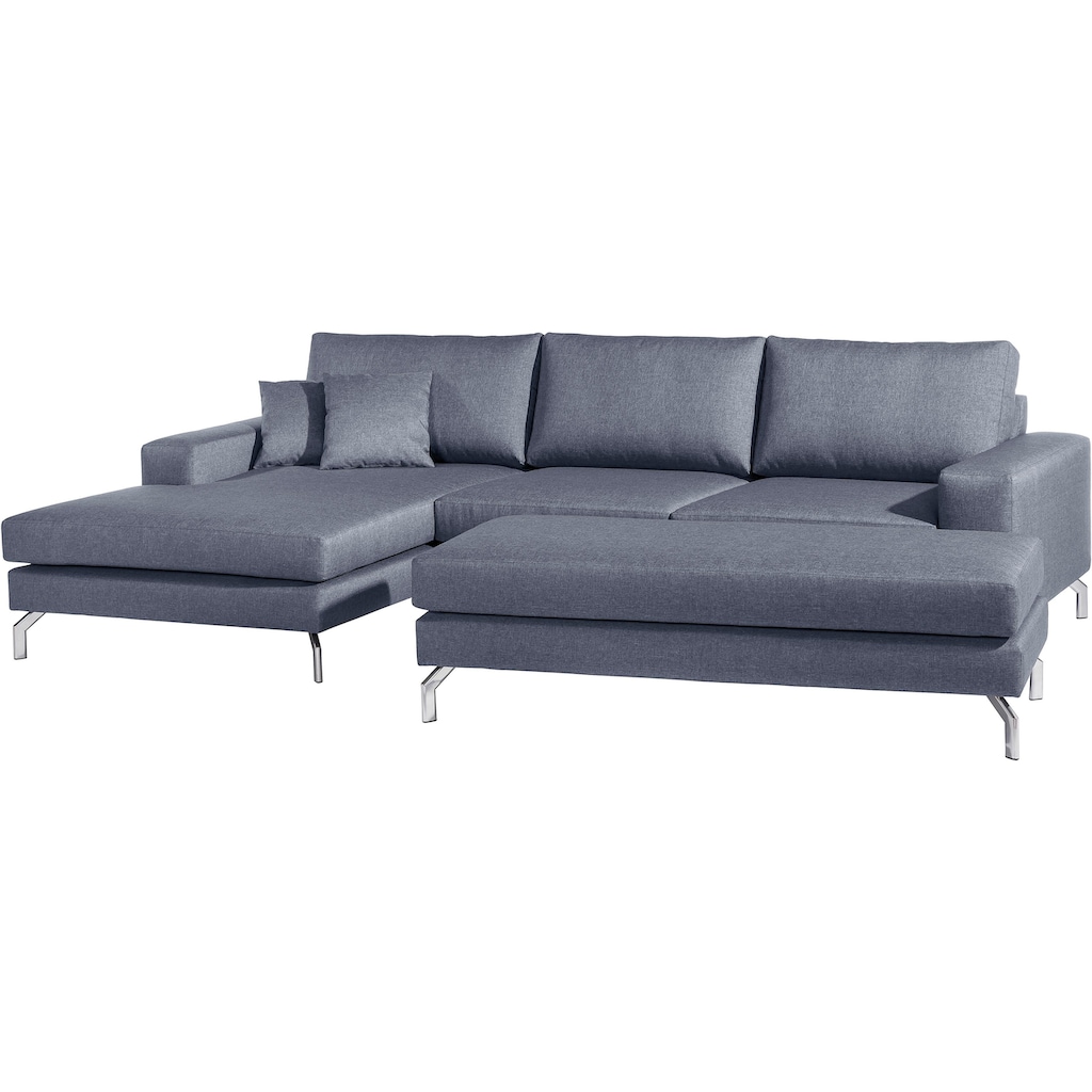 Max Winzer® Ecksofa »Flori«, (Spar-Set, Ecksofa und Hocker)