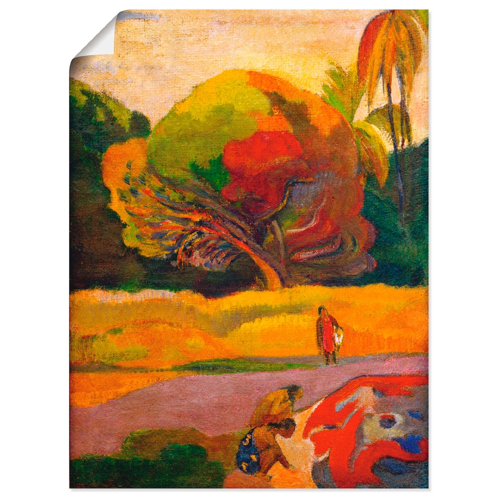 Artland Wandbild »Paul Gauguin Frauen am Fluß«, Wiesen & Bäume, (1 St.)