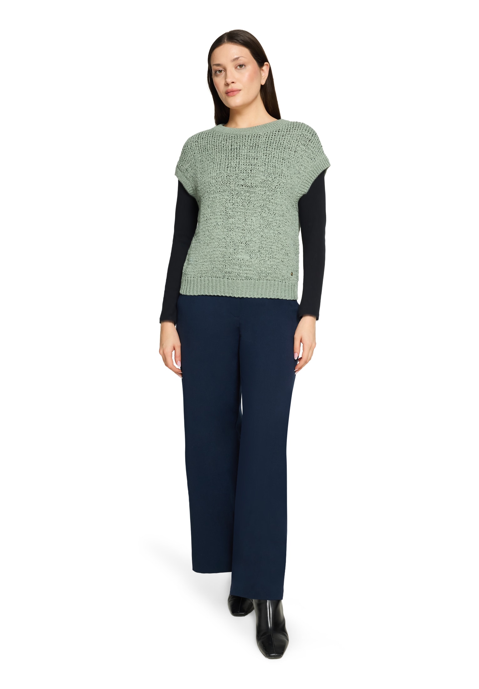 Betty&Co Stricktop »Damen mit Rundhalsausschnitt«