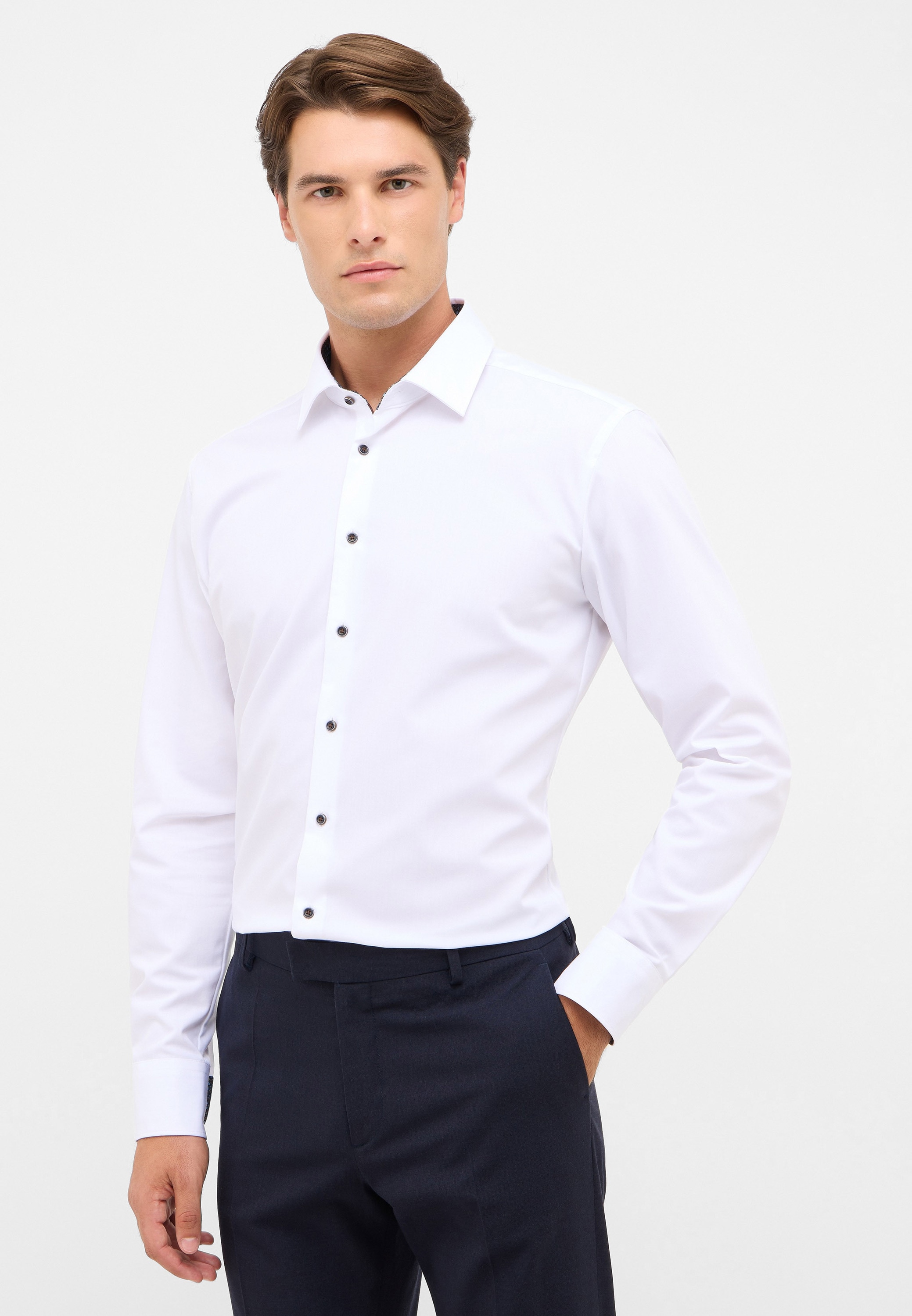 Eterna Langarmhemd "SLIM FIT" NON IRON (bügelfrei) günstig online kaufen