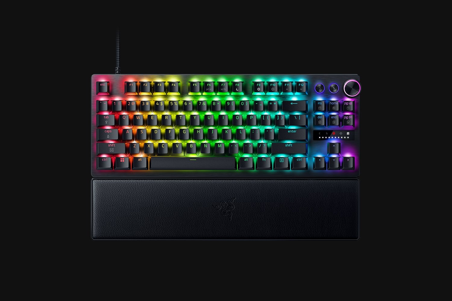 RAZER Gaming-Tastatur »Huntsman V3 Pro 8KHz Tenkeyless« (Fn-Tasten | Gaming-Modus | Handgelenkauflage | Profil-Speicher | USB-Anschluss)