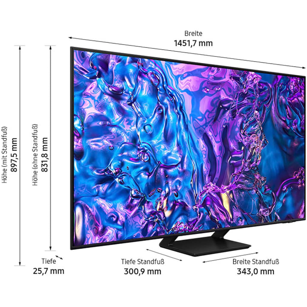 Samsung QLED-Fernseher »GQ65Q70DAT«, 163 cm/65 Zoll, 4K Ultra HD, Smart-TV