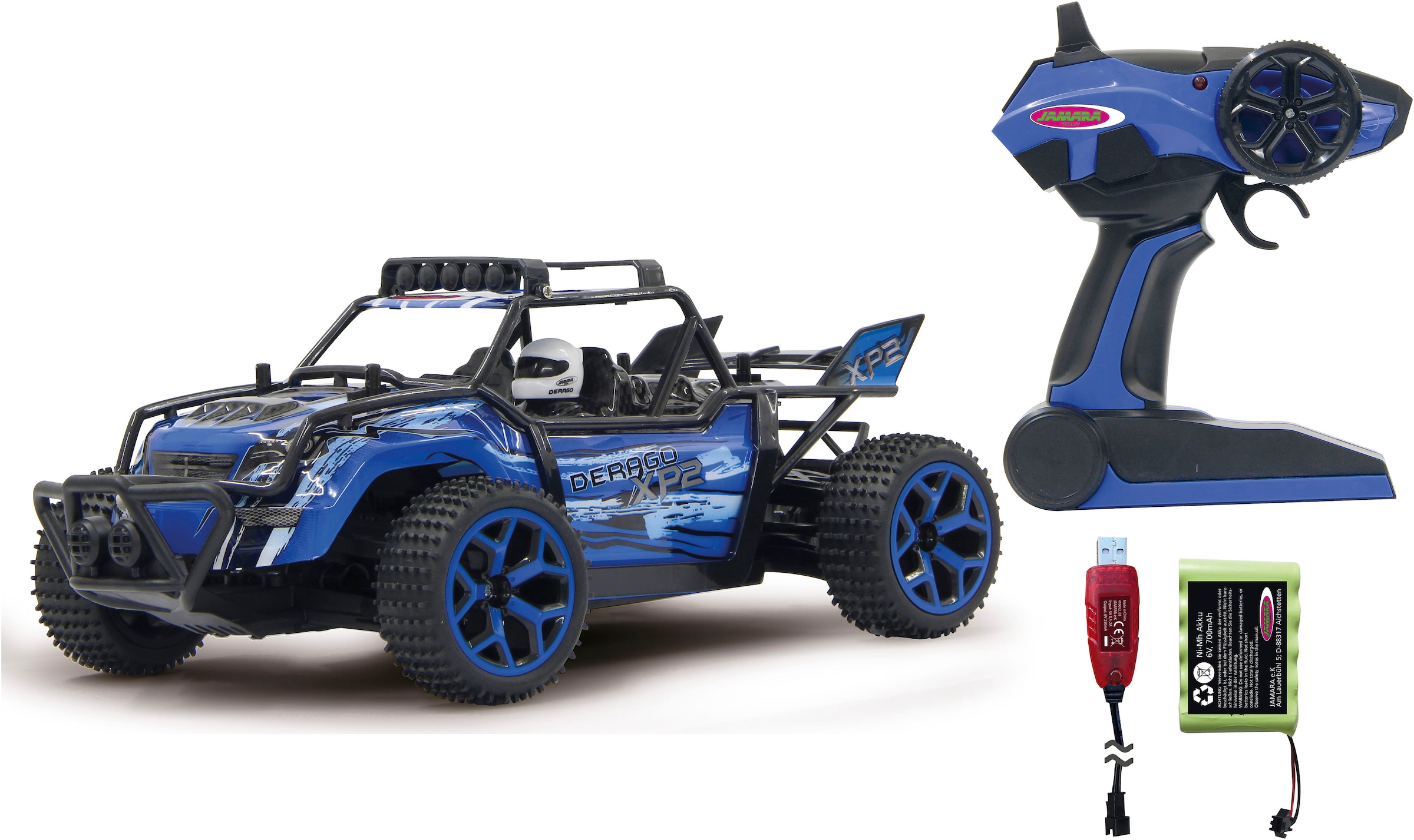 Jamara RC-Auto »Derago XP2 4WD, blau 2,4GHz«, mit Allradantrieb