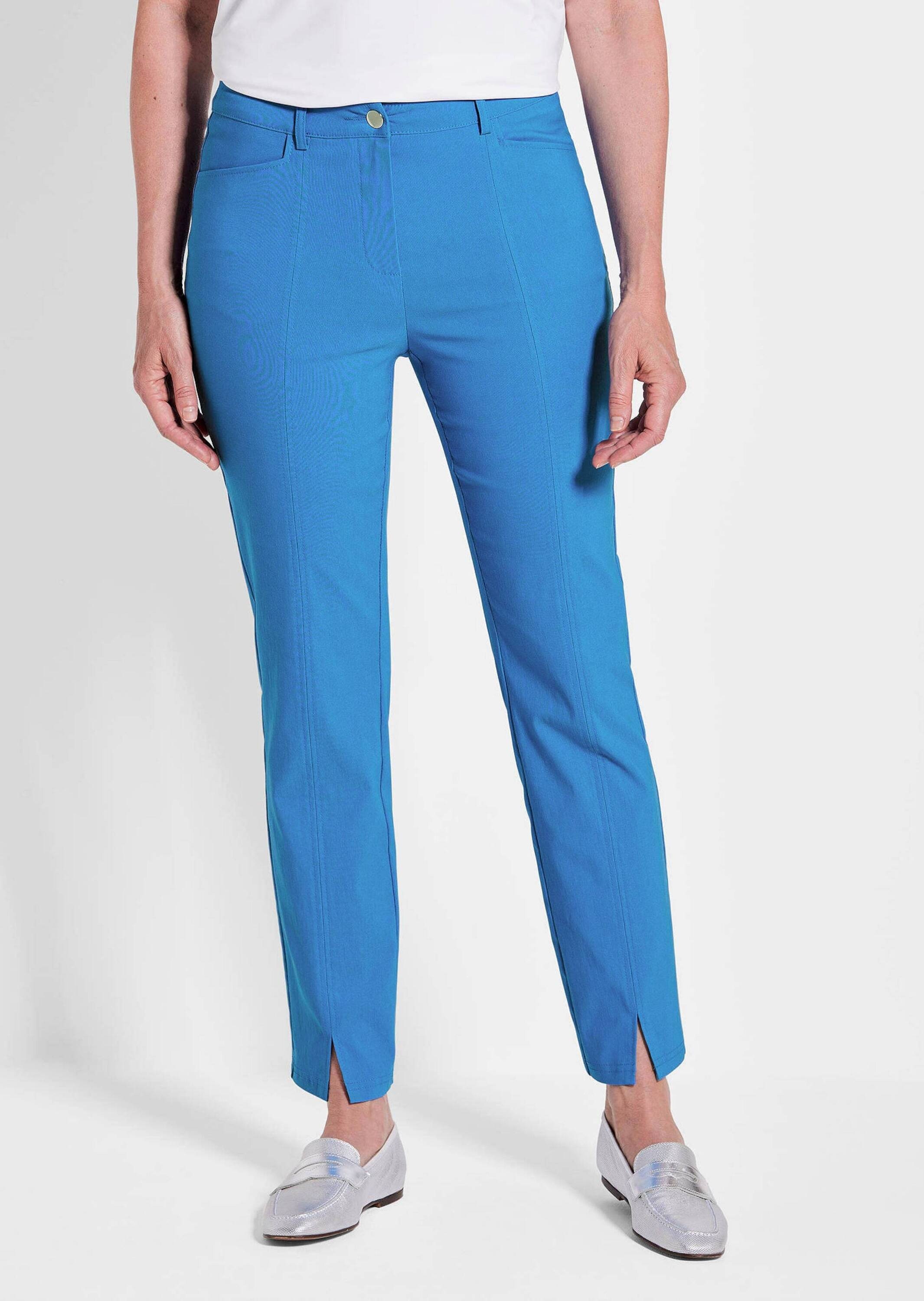 GOLDNER Stoffhose »Kurzgröße Elegante Hose LOUISA mit Formbund«