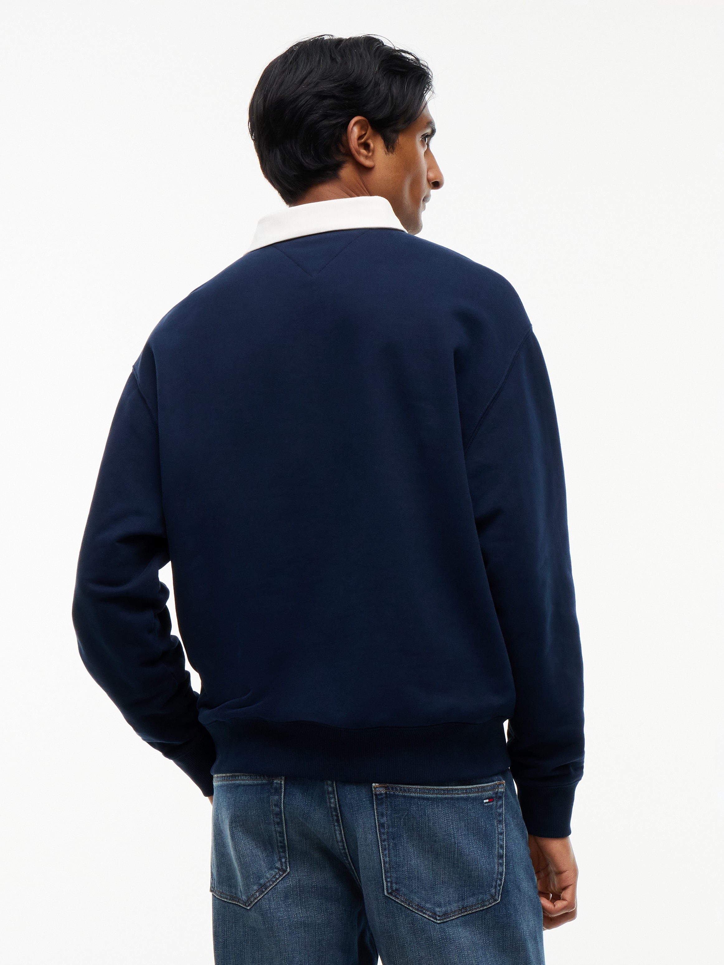 Tommy Jeans Sweatshirt »TJM RLX TOMMY RUGBY EXT«, aus Baumwoll-Terry, Polokragen, Relaxed Fit
