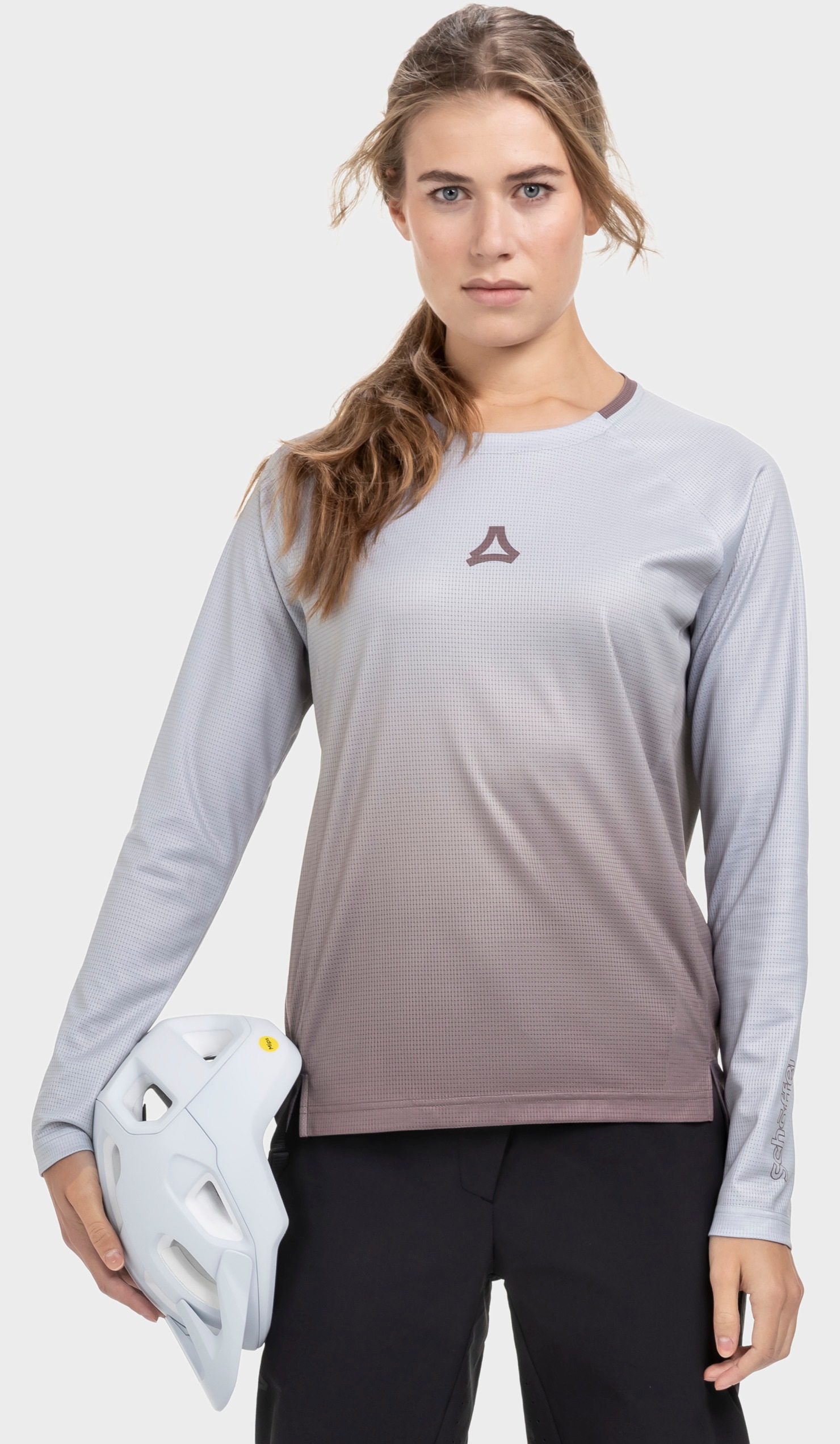 Funktionsshirt SCHÖFFEL "Longsleeve Style Koitere WMN", Damen, Gr. 40, 0390, lila, Oberstoff: 100% Polyester, Rundhals, Shirts Funktionsshirt 2