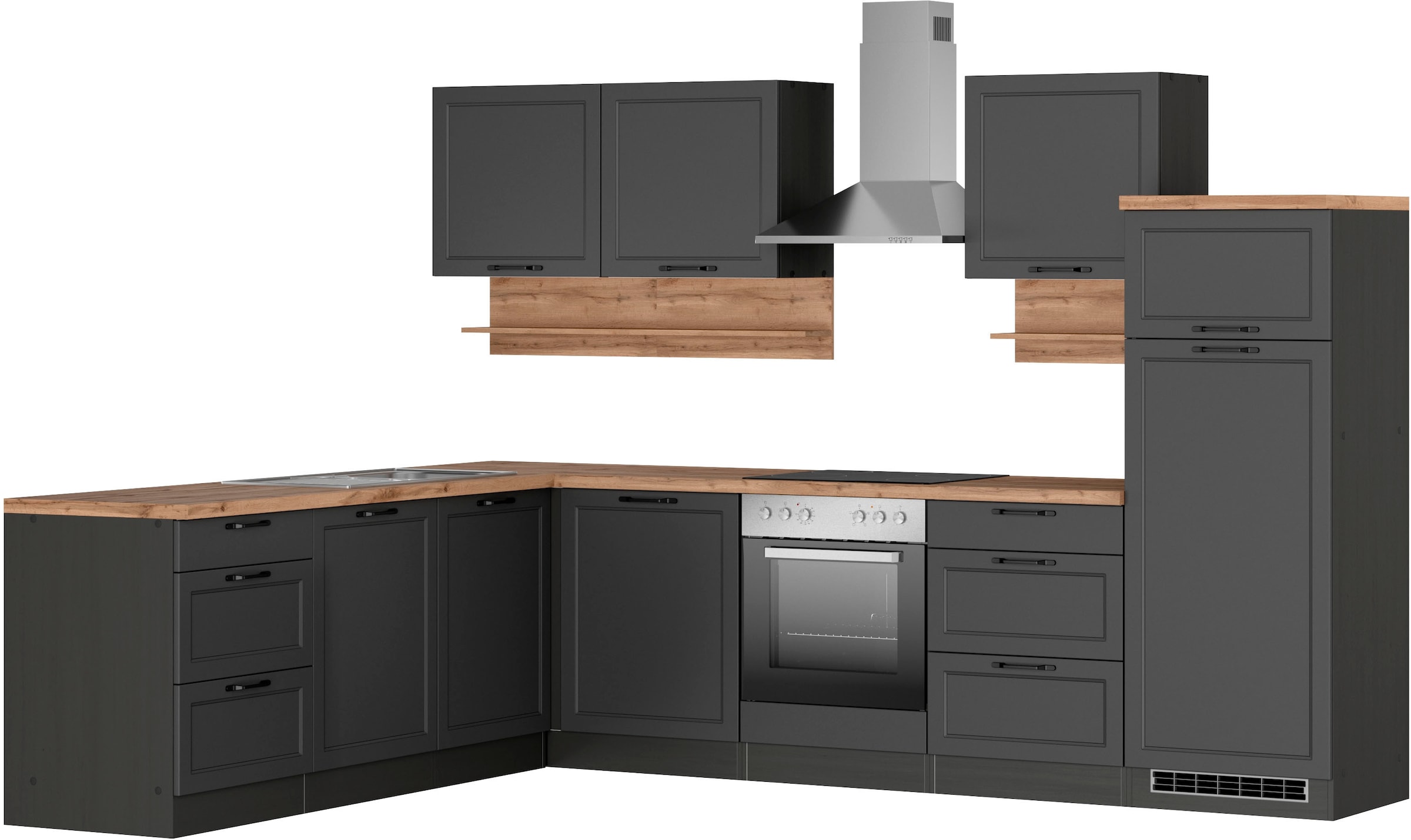 Kochstation Küche »KS-Lana«, Stellbreite 240/300 cm, wahlweise mit oder ohne E-Geräte