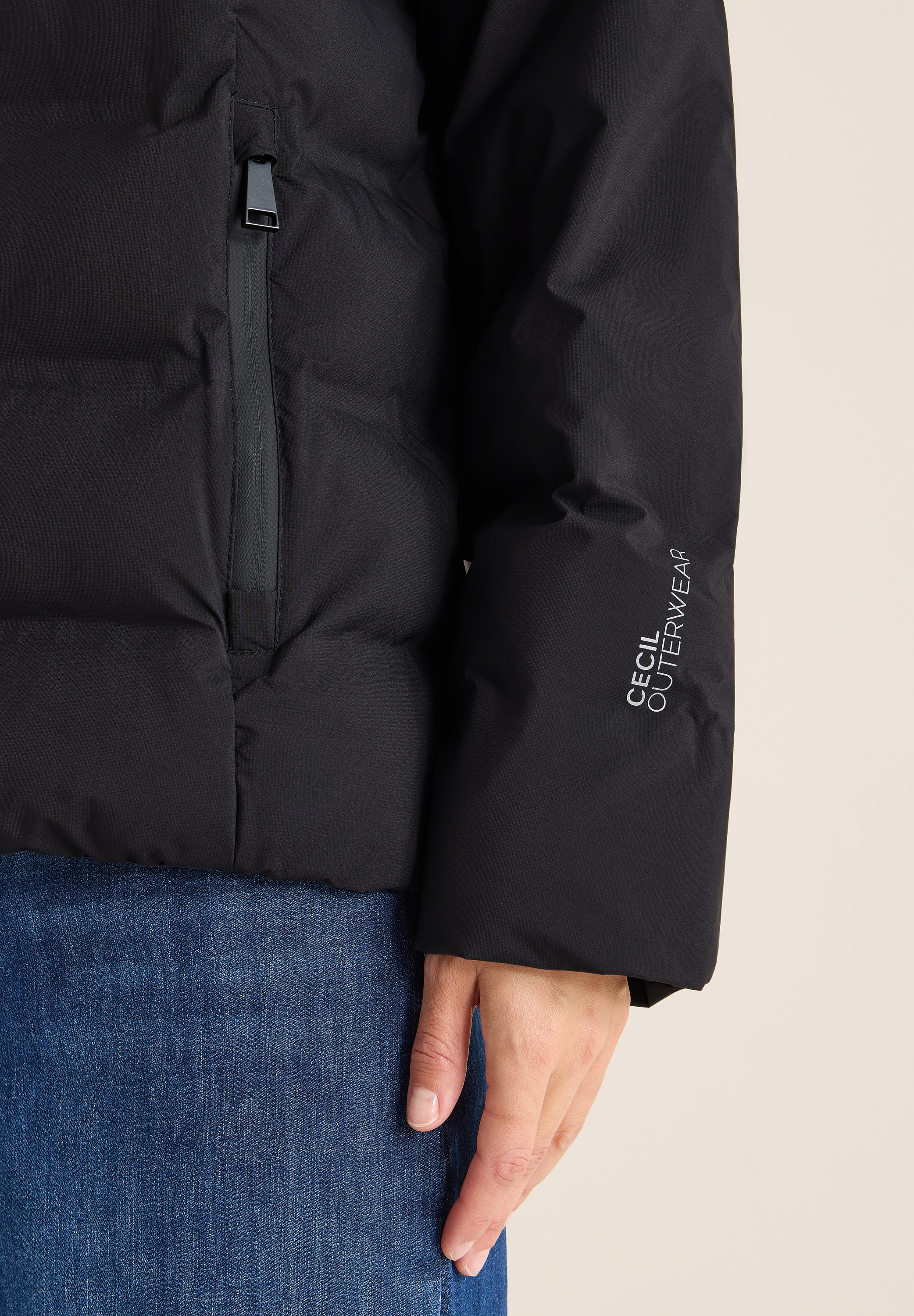 Cecil Steppjacke mit Kapuze mit Kapuze