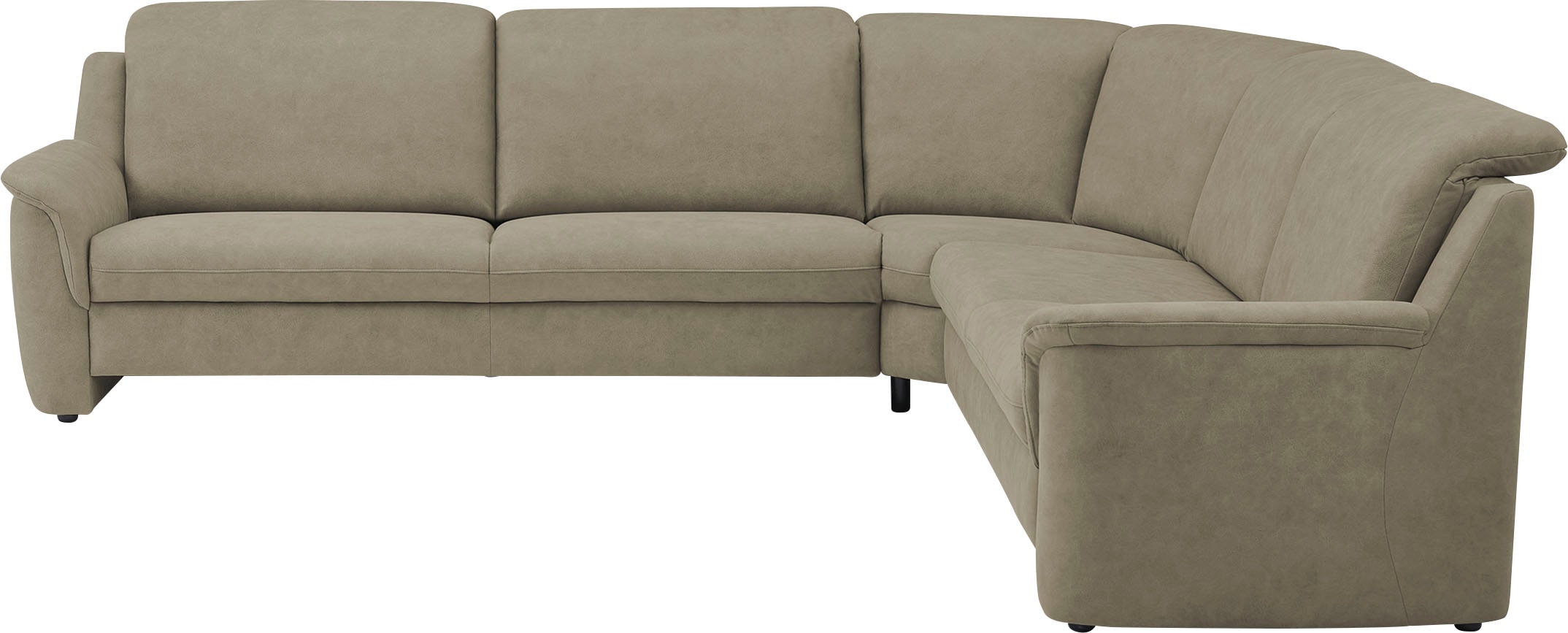 VILLA BECK Ecksofa »Garda L-Form«, (4 St.), inklusive Kopfteilverstellung, Stellmaß 309x277 cm