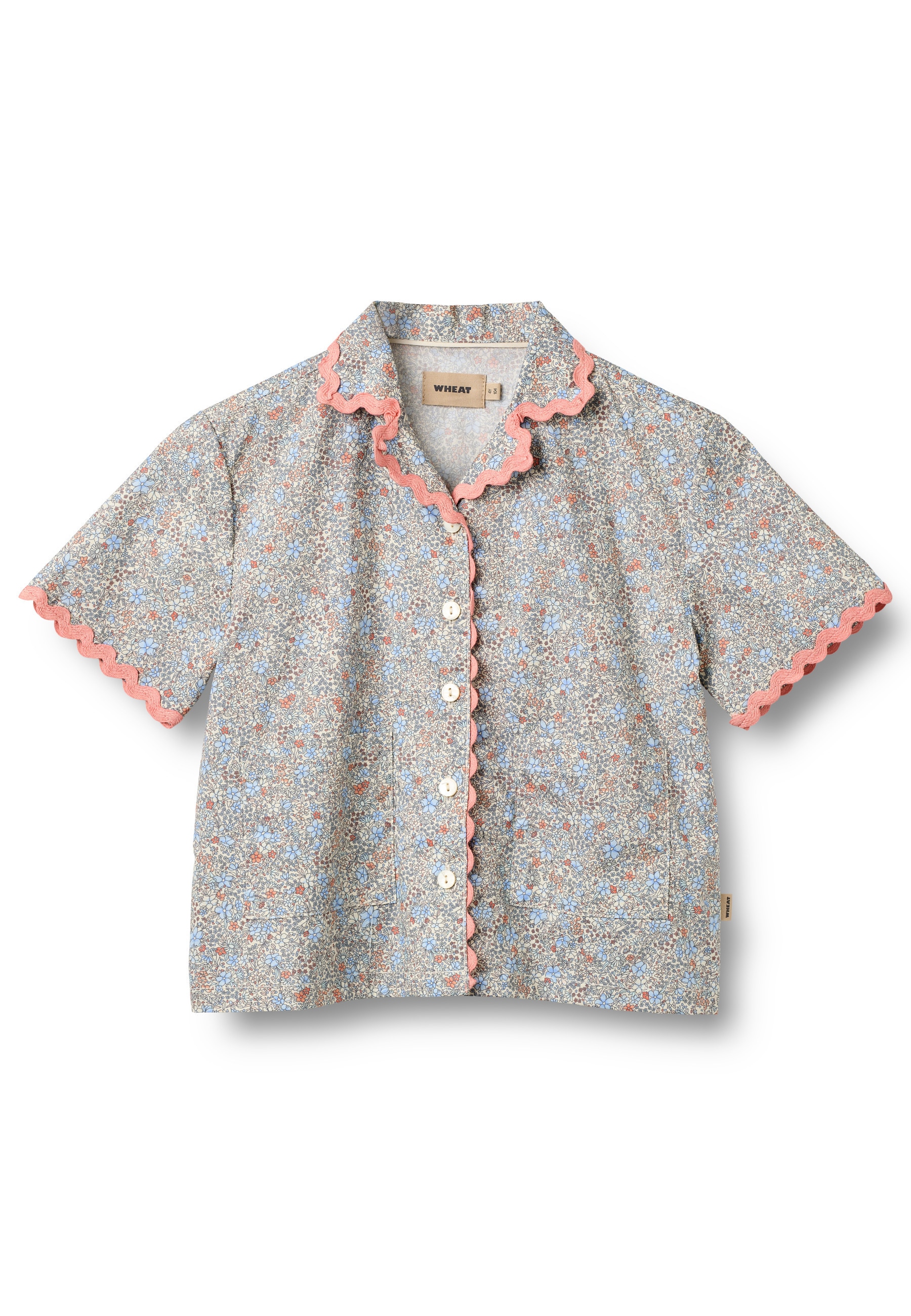 WHEAT Kurzarmshirt "WHEAT Shirt S/S Lace Vilma" 1