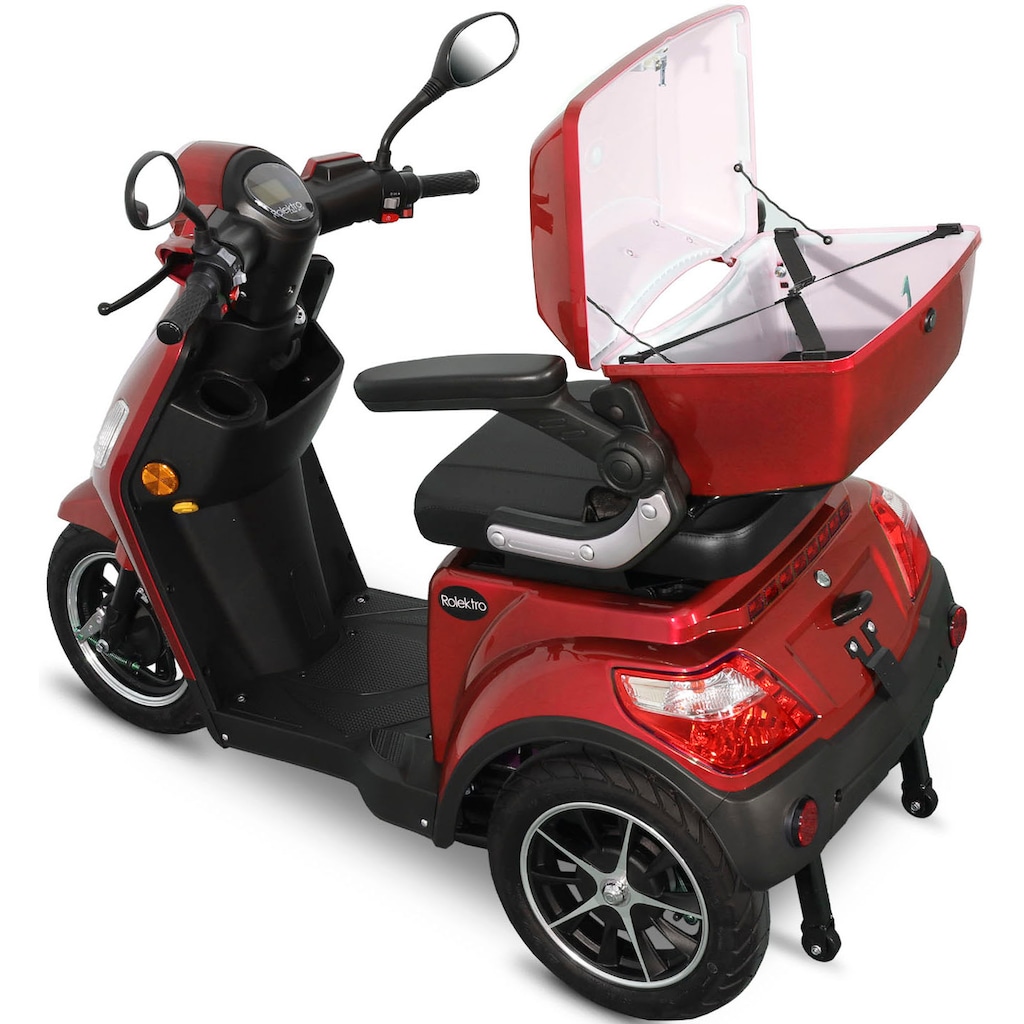 Rolektro Elektromobil »E-Trike 25 V.2, Blei-Gel-Akku«, 1000 W, 25 km/h, (mit Topcase)