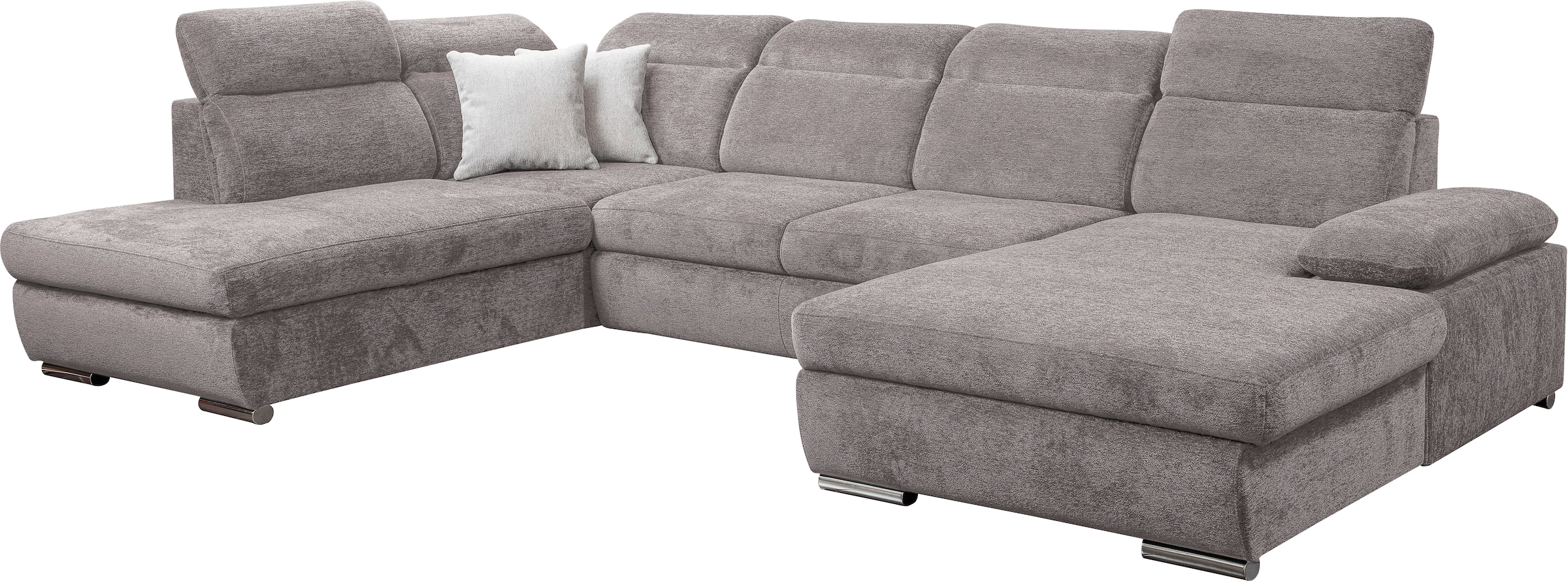 WERK2 Wohnlandschaft »Cordoba inkl. Bett, Bettkasten und Kopfteilfunktion, Breite 359cm«