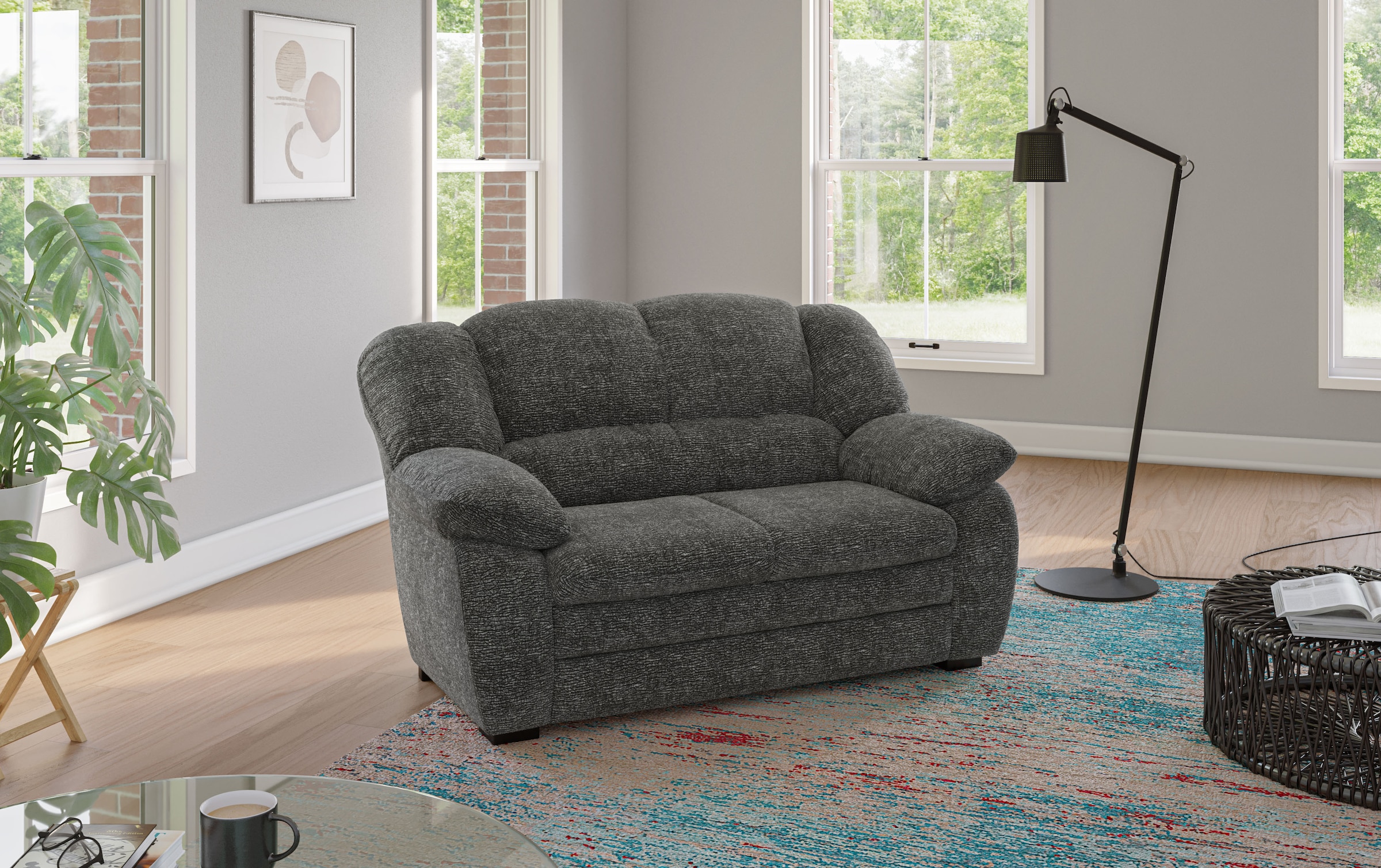 COTTA 2-Sitzer "Casino Sofa, mit extra breiten Armlehnen, B: 159 cm" Polstergarnitur, auch als Set erhältlich, Sitzhöhe 43 cm