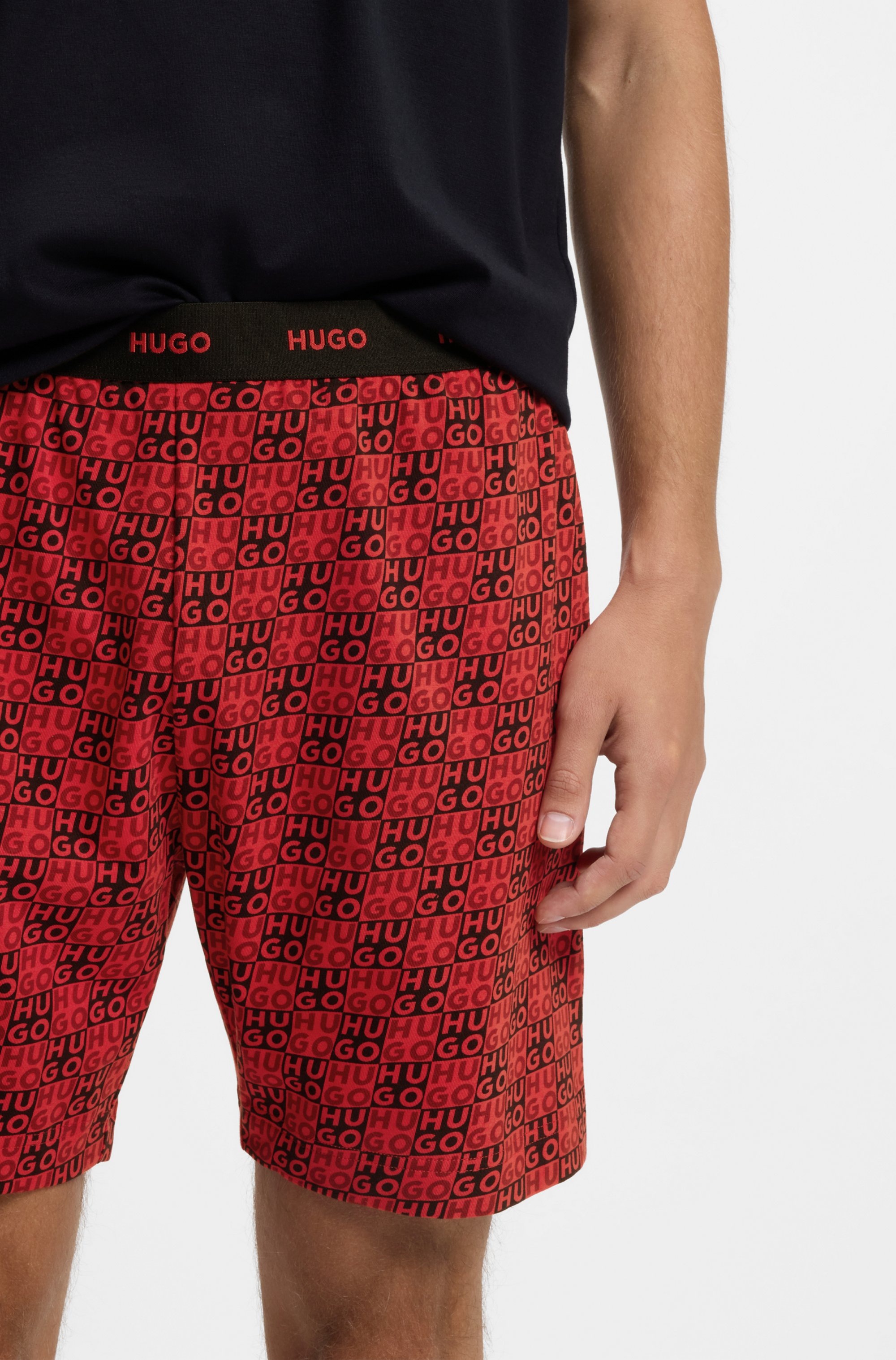 HUGO Underwear Shorty "Aaron" Set, 2 tlg. aus Stretch-Baumwolle mit Stack-L günstig online kaufen