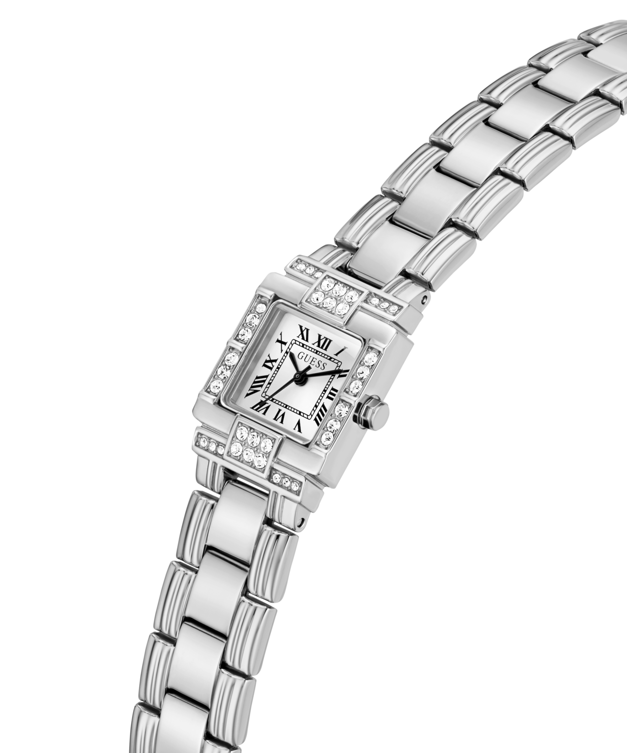 Guess Quarzuhr »TAYLOR« Armbanduhr, Damenuhr, Edelstahlarmband, analog