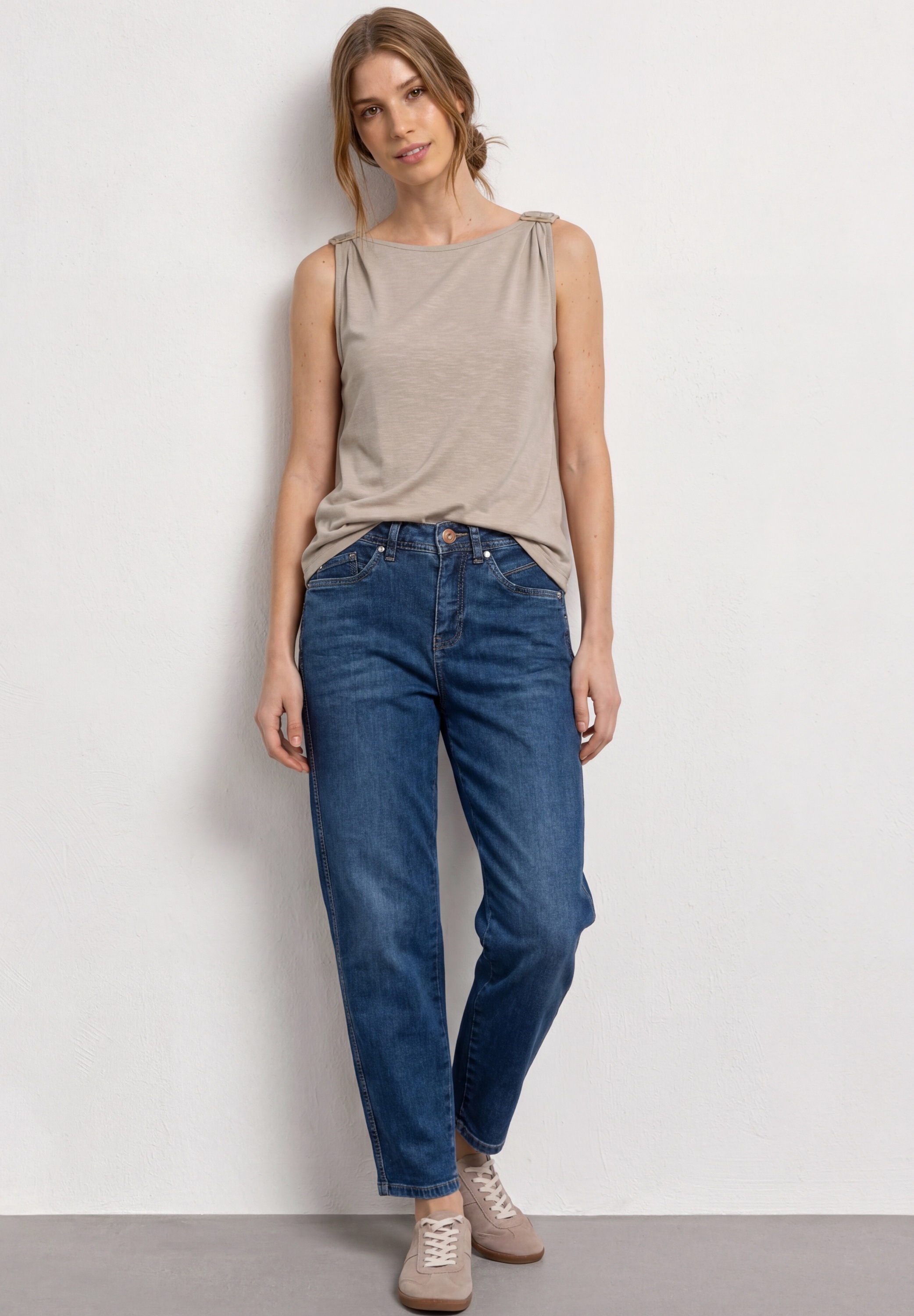 STREET ONE T-Shirt mit U-Boot-Ausschnitt