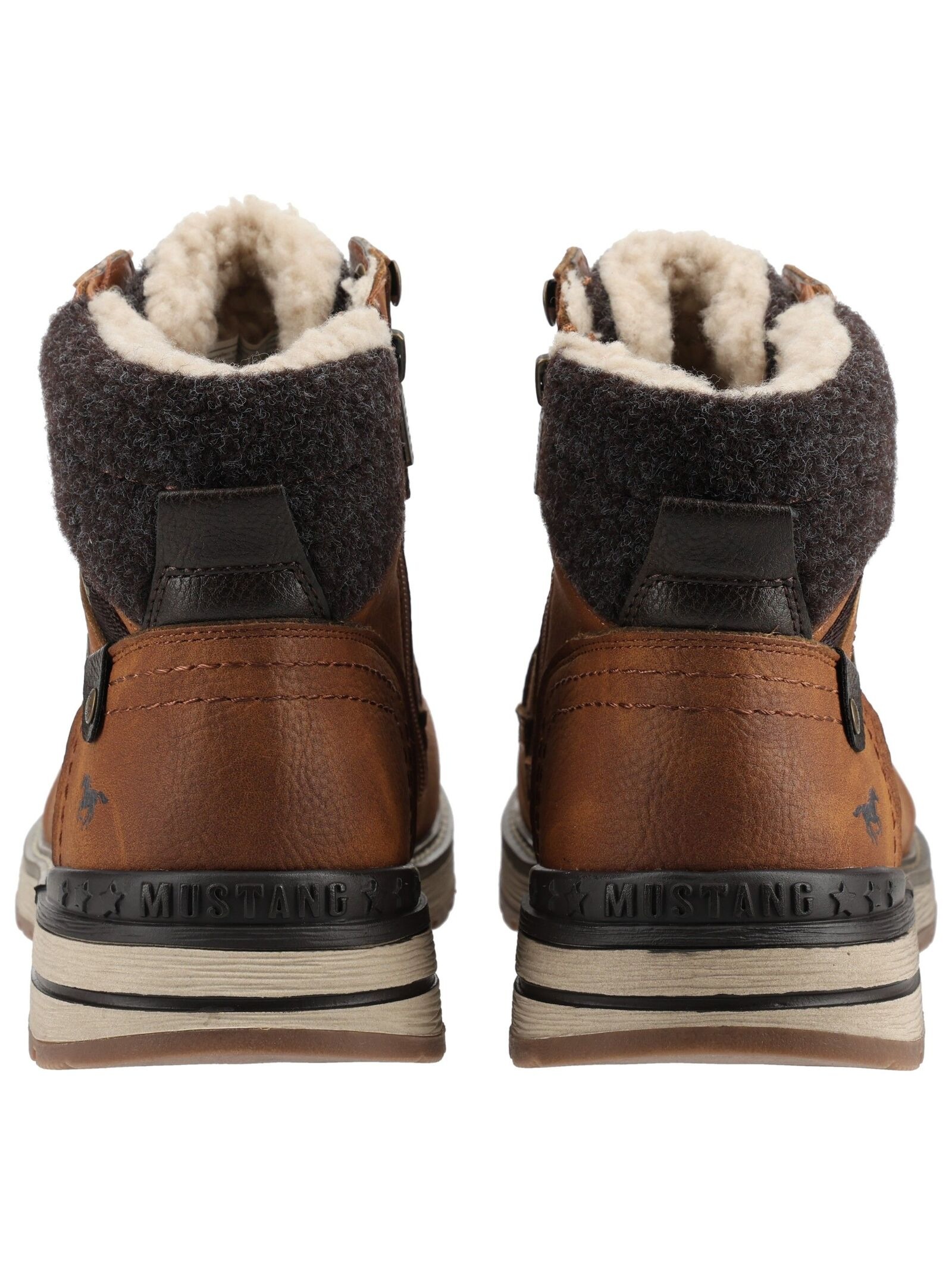 Mustang Shoes Schnürstiefelette »Mustang Shoes Stiefelette Lederimitat«