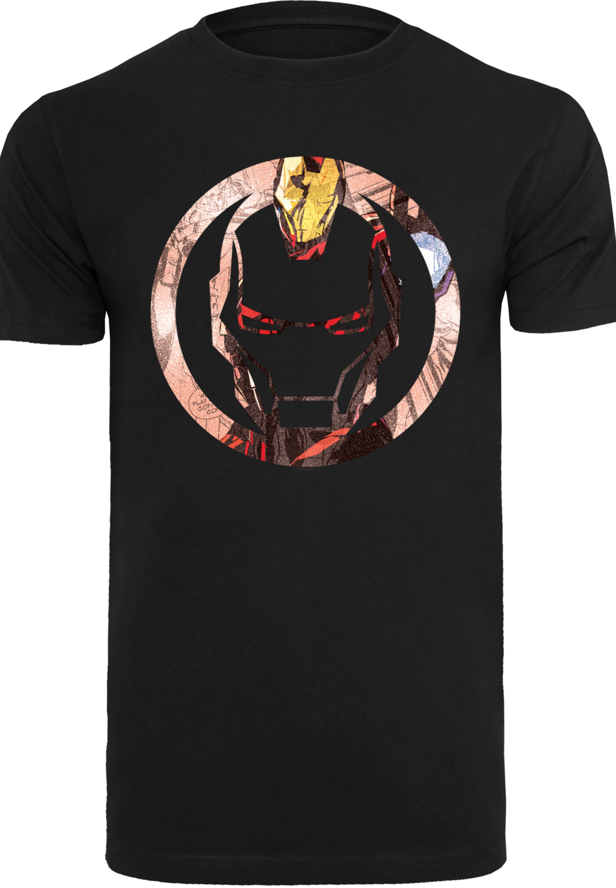 F4NT4STIC T-Shirt »Marvel Superhelden Iron Man Montage Symbol«, Herren,Premium Merch,Regular-Fit,Basic,Logo Print