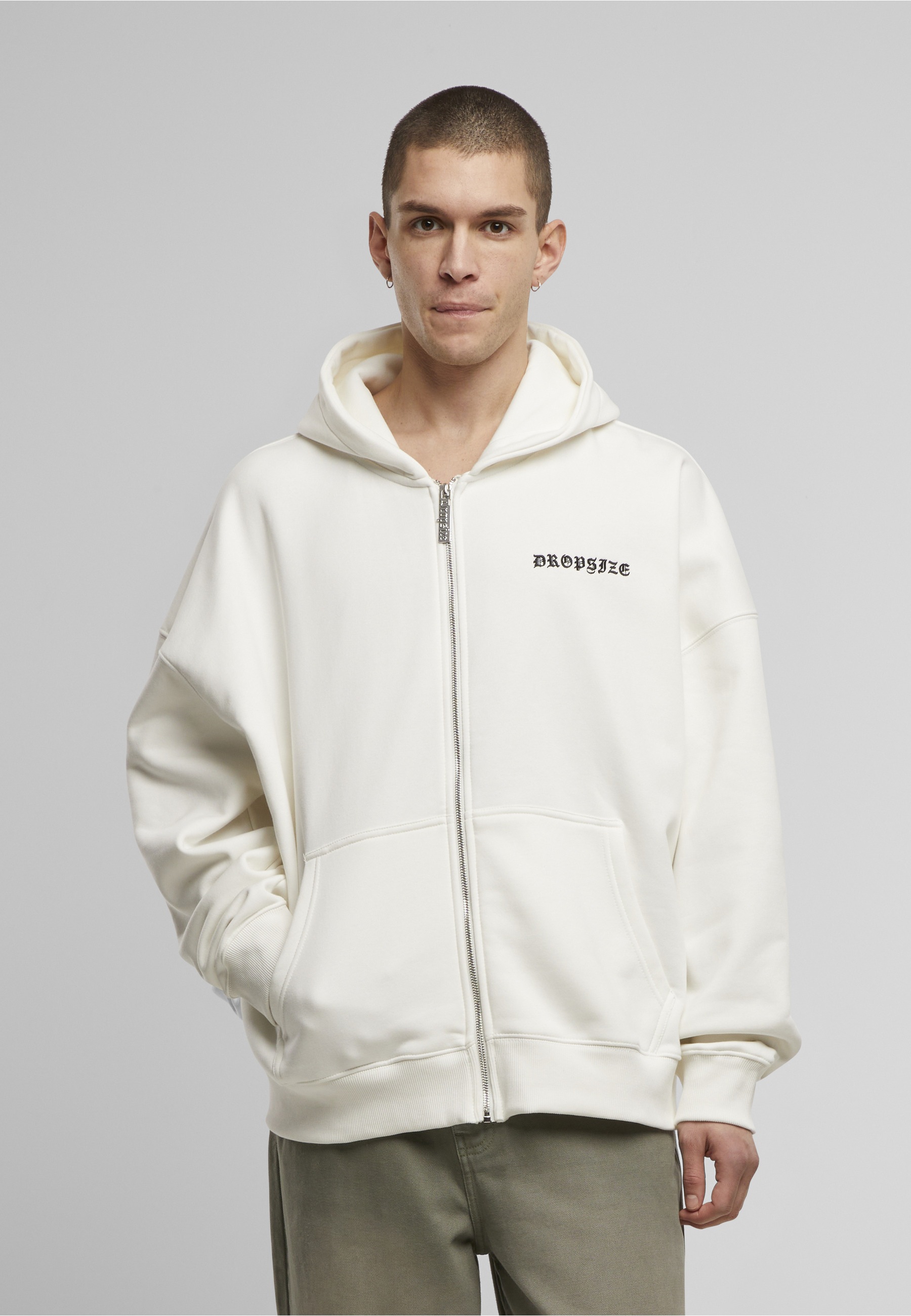 Thumbnail - Dropsize Kapuzenpullover "Dropsize SUPER HEAVY OVERSIZE LOGO ZIP HOODIE" 1 tlg.