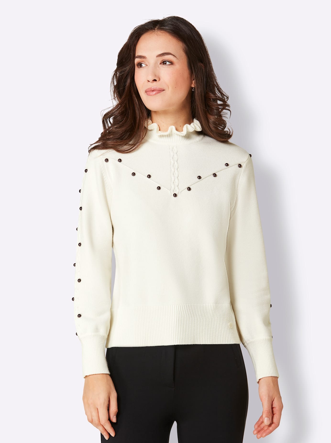 CREATION L PREMIUM Strickpullover "Modal-Polyamid-Pullover" günstig online kaufen