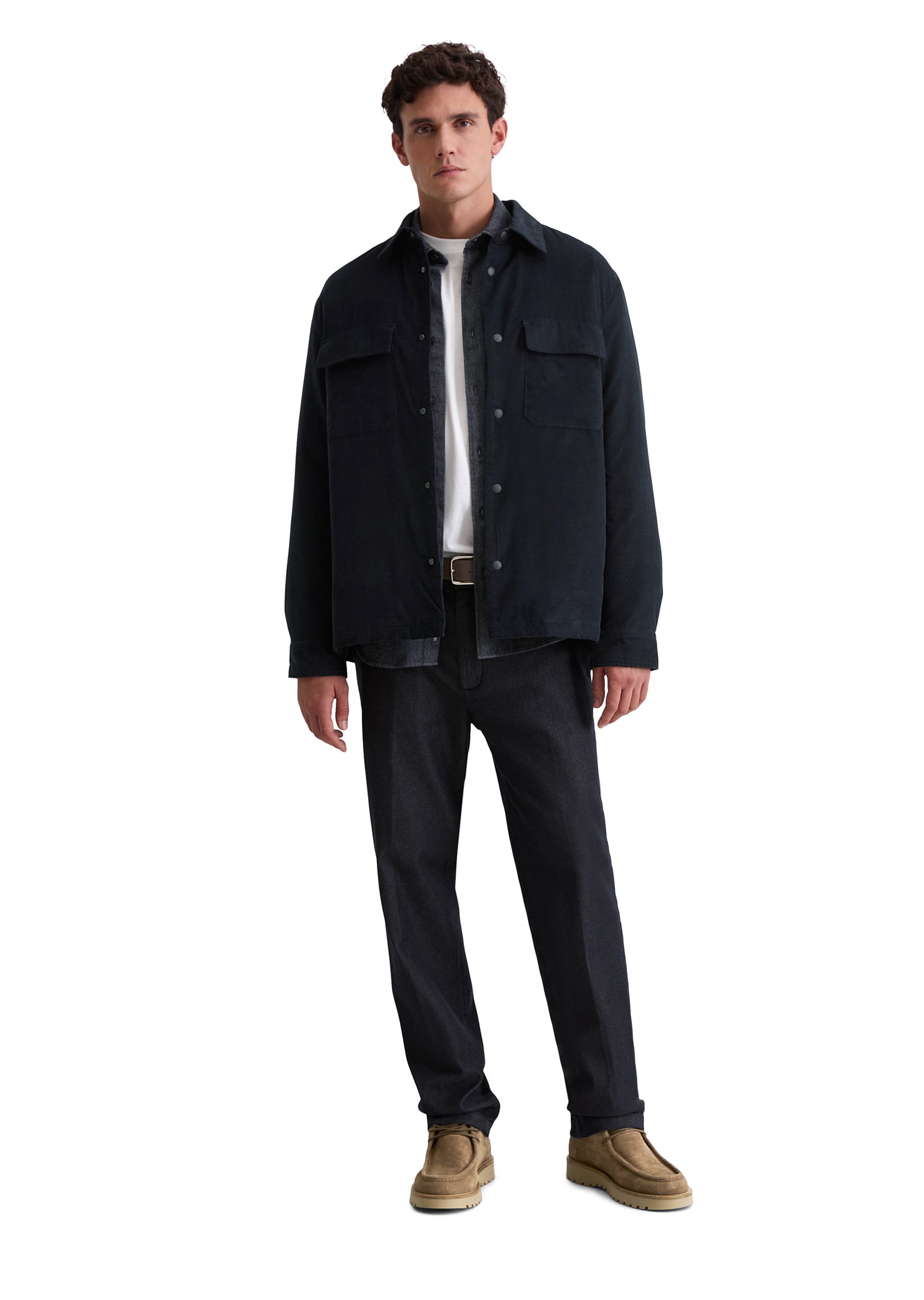 Marc O'Polo Hemdjacke »Cord-Overshirt mit leichter Wattierung«