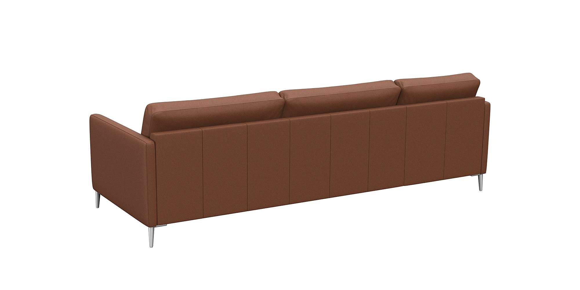 FLEXLUX Ecksofa »Fiore, L-Form, bequem und komfortabel durch hochwertigem Sitzaufbau«, schmale Armlehnen, Kaltschaum, Füße Alu