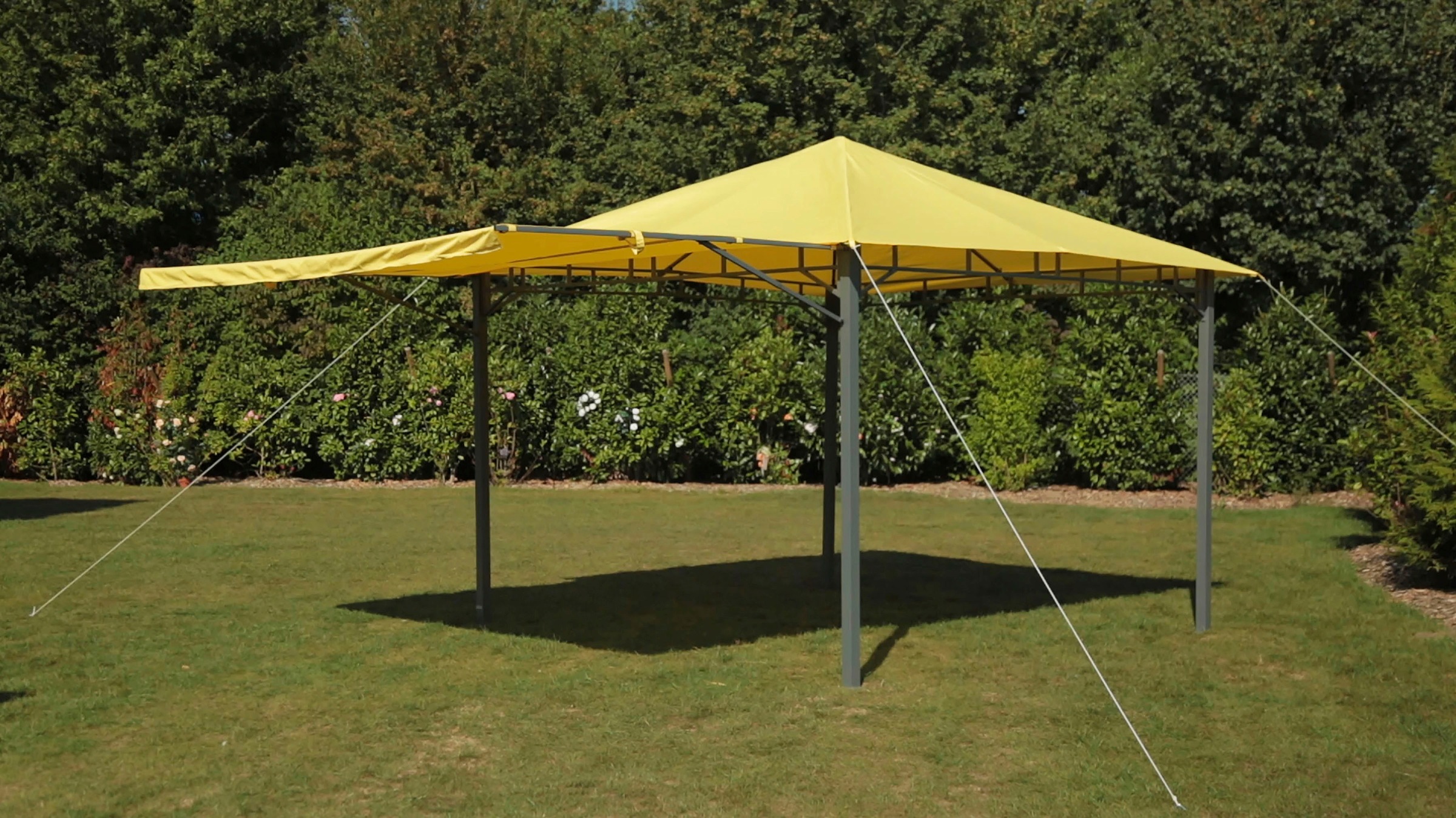 Tepro Pavillon »Lehua«, (Set, inkl. Ersatzdach), BxTxH: 330x330x285 cm, Seitenteil als Markise ausklappbar