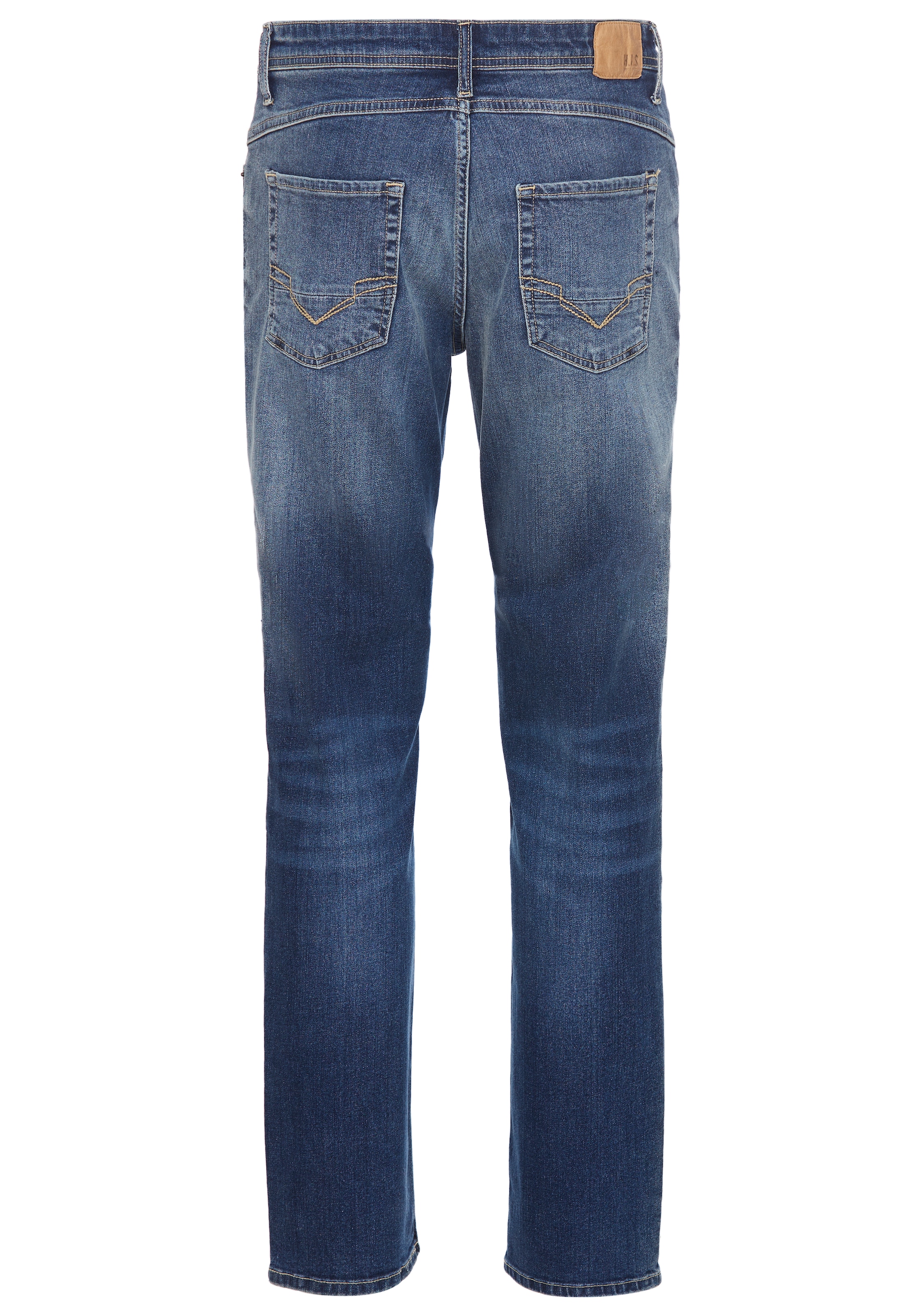 H.I.S Straight-Jeans »NEW DALE« gerades Bein,  mit Used-Effekten,  niedrige Leibhöhe