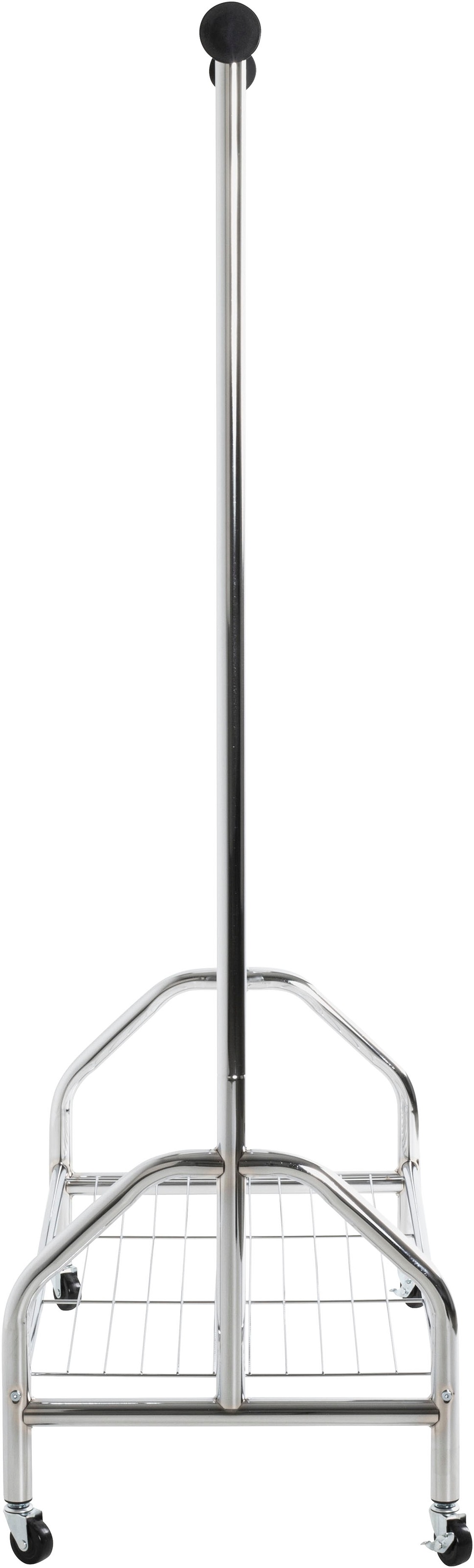 HAKU Garderobenständer »Garderobe, Garderobenständer, Kleiderständer auf Rollen, Kleiderwagen« rechteckig - aus Metall Silber - B/T/H 120/50/165 cm