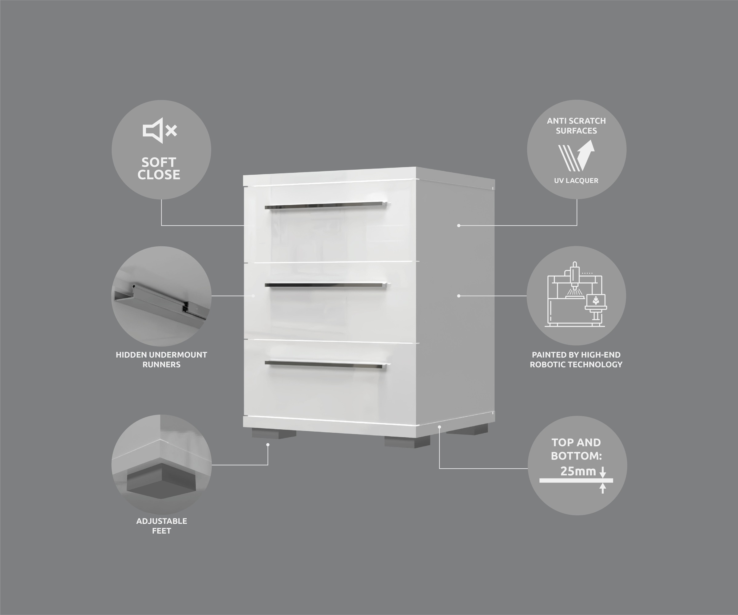 OTTO home Nachtkommode "Piano, Nachttisch aus FSC-zertifiziertem Holzwerkst günstig online kaufen