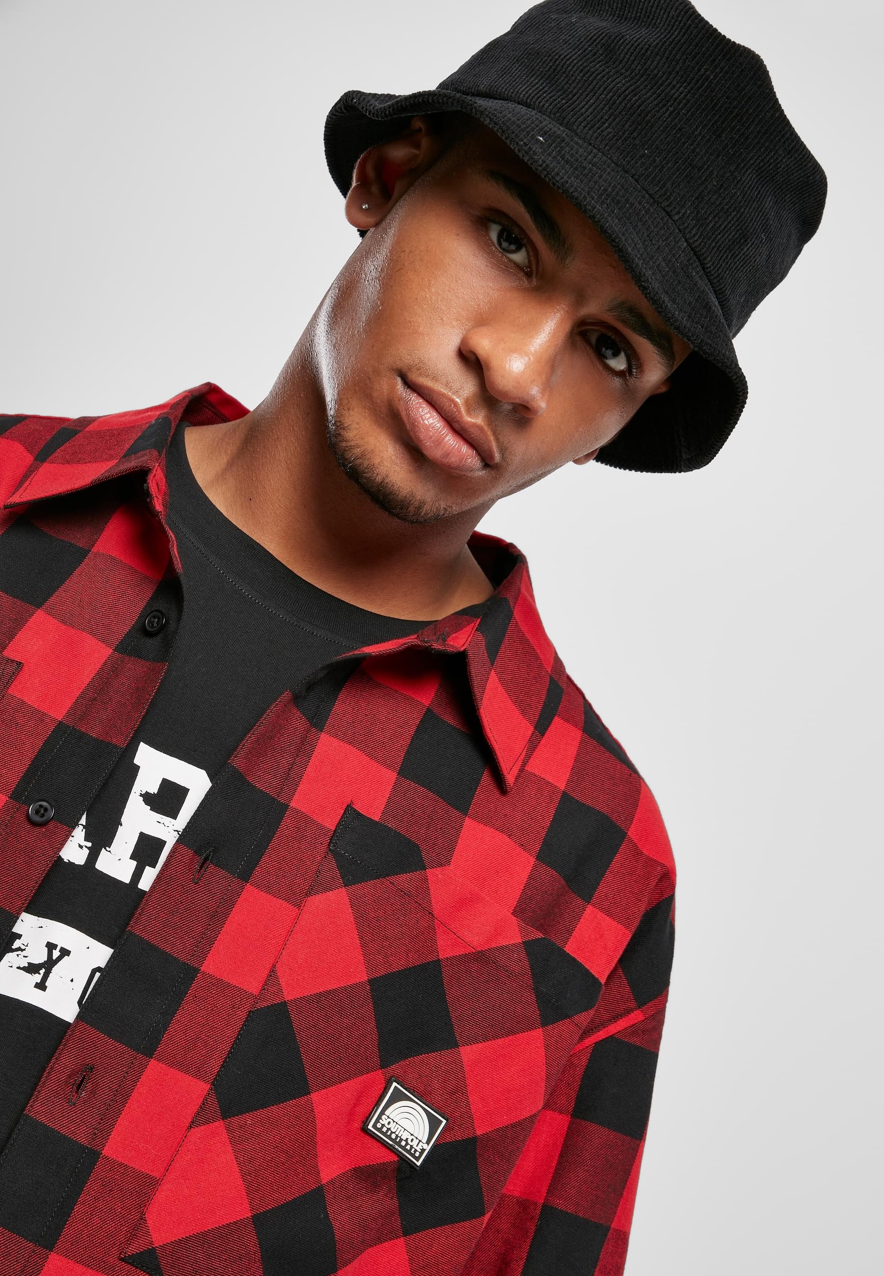 Southpole Langarm-Poloshirt »Southpole Herren Southpole Check Flannel Shirt«, (1 tlg.)