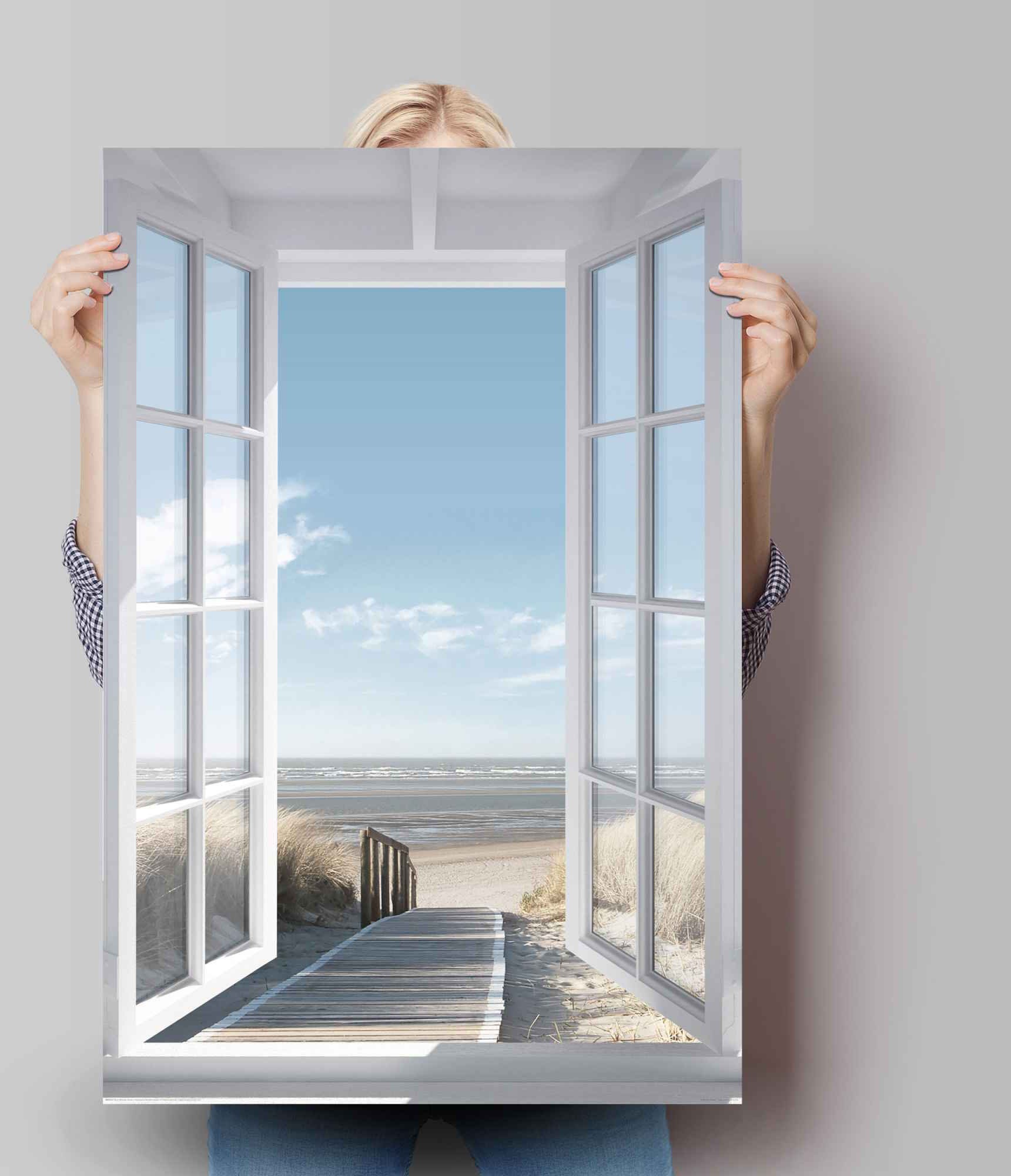 Reinders Poster "Poster Fensterblick Nordsee", Meer, (1 St.) günstig online kaufen