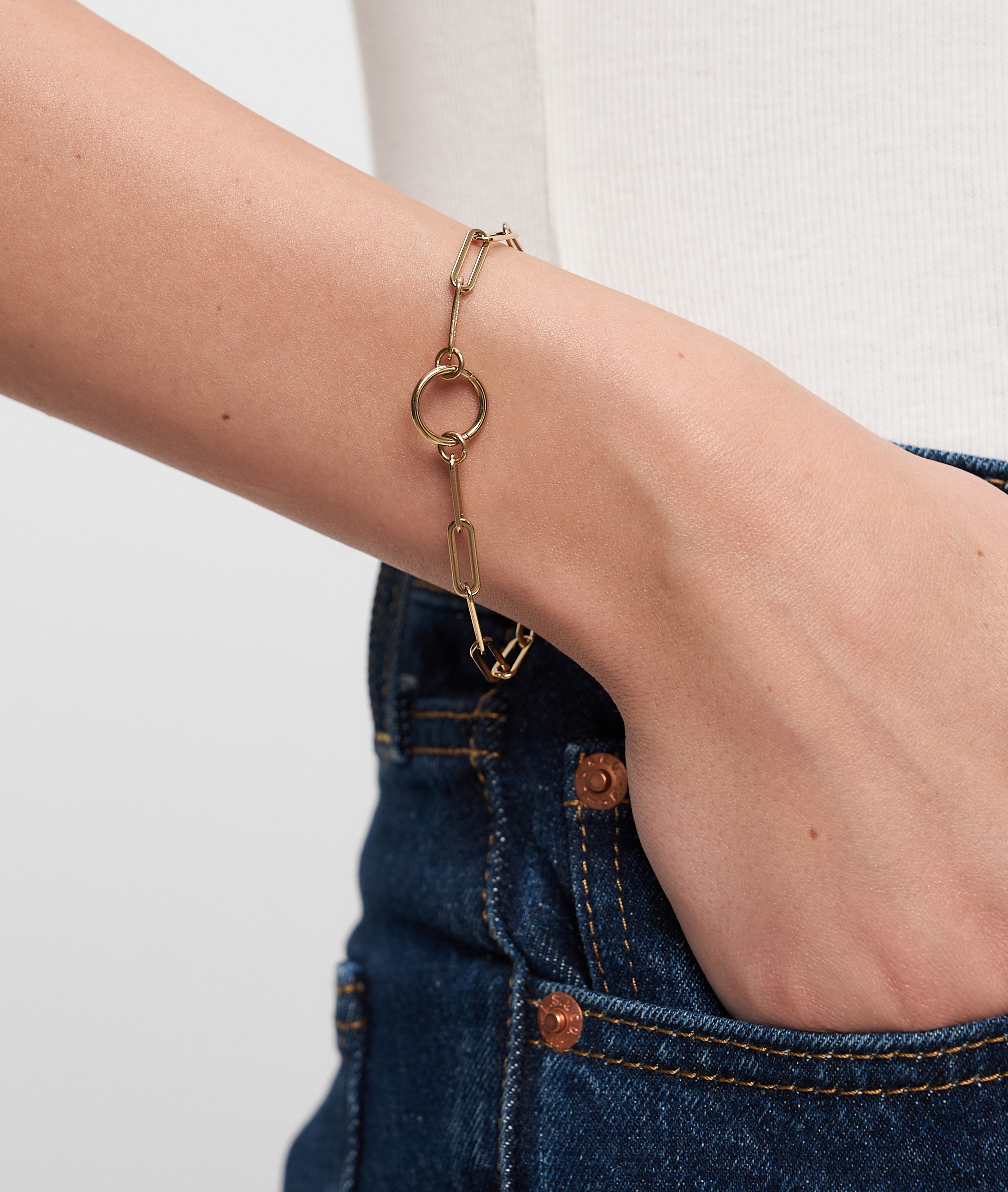 Tamaris TJ-0681-B-21 Charm Bracelet Yellow Gold 18cm 2