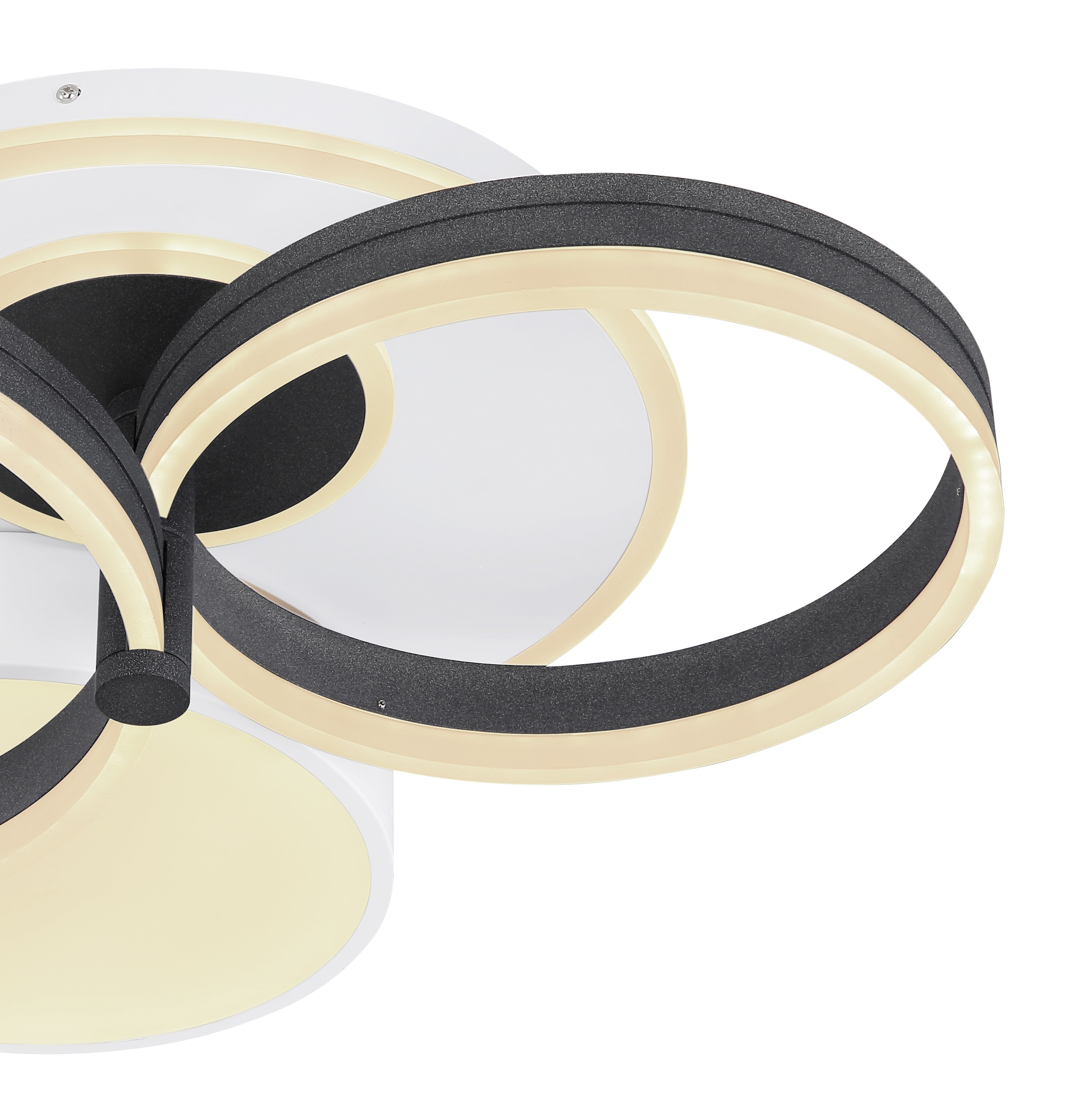 GLOBO LIGHTING LED Deckenleuchte »JACK«, Leuchtmittel LED-Modul | LED fest integriert, Deckenlampe/rund/Wohnzimmer/Schlafzimmer/modern