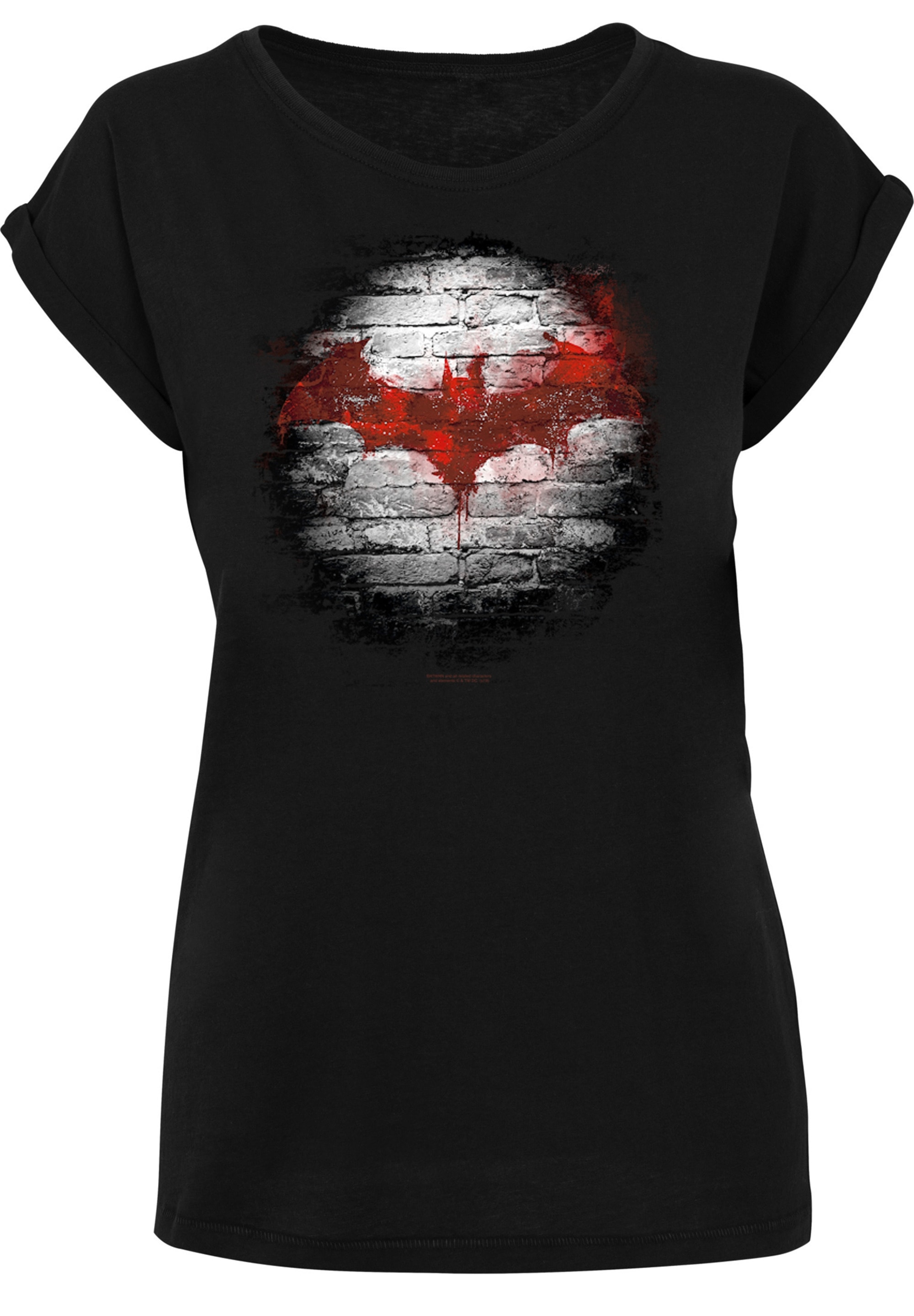 F4NT4STIC T-Shirt »Batman Logo Wall'«, Print
