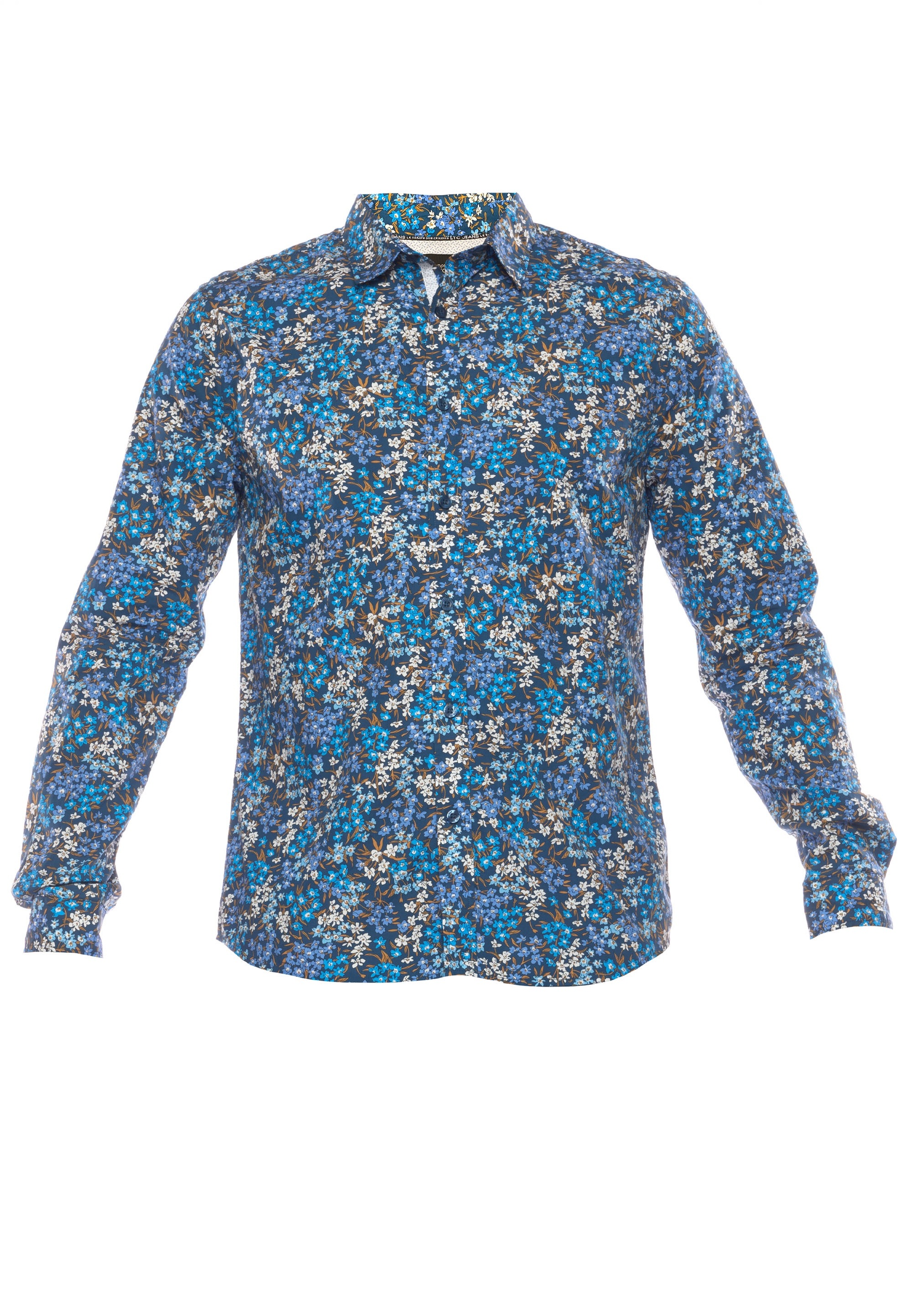 Le Temps Des Cerises »CHEMISE HOMME GRIBA (MANCHE LONGUE) /SHIRT MAN GRIBA (LONG SLEEVE)« Mit floraler Musterung
