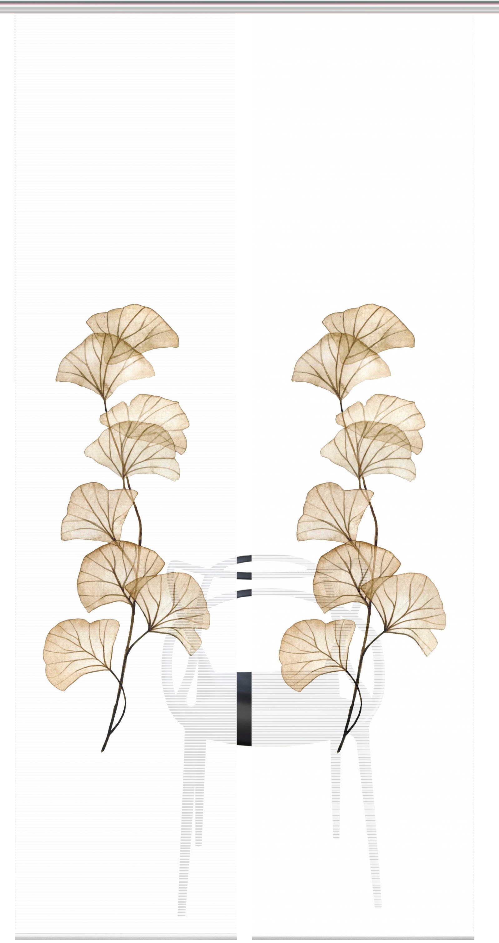 Vision S Schiebegardine "BERTO 2er SET" Paneelwagen 2 Stk. tlg. Schiebevorh günstig online kaufen