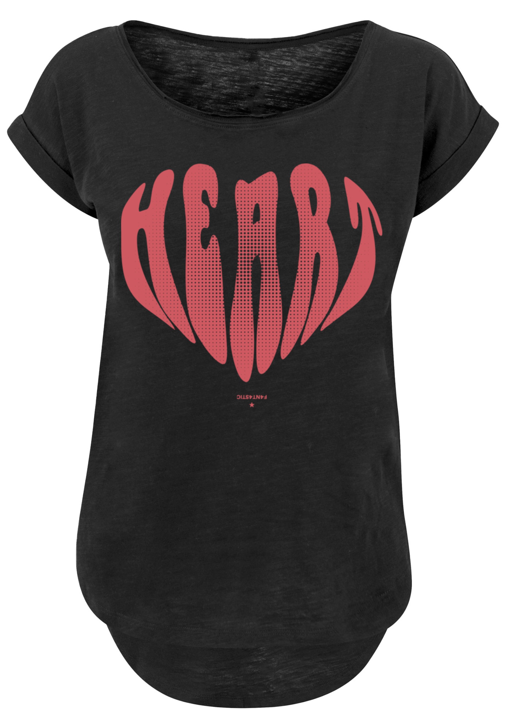 F4NT4STIC T-Shirt »Valentinstag Herz Rot«, Print