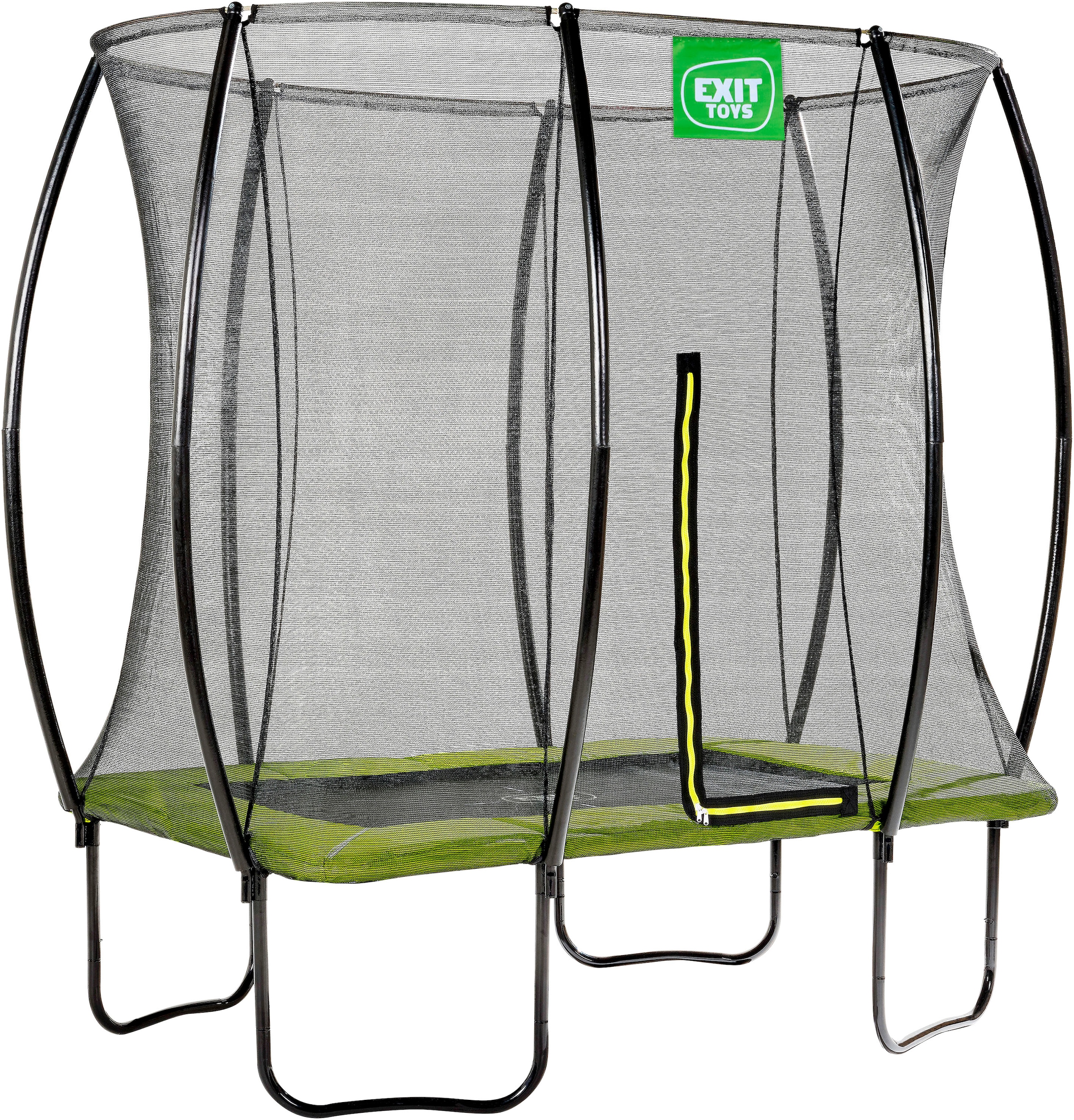 EXIT Gartentrampolin »Silhouette, grün«, mit Sicherheitsnetz