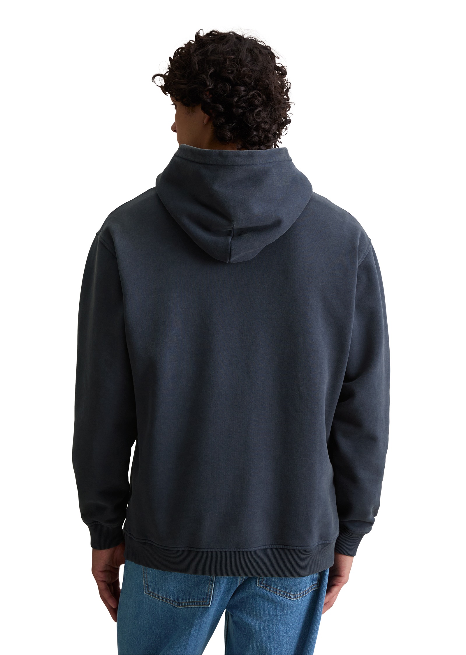 Marc OPolo DENIM Hoodie, relaxed fit, Kängurutasche, Logoschriftzug günstig online kaufen