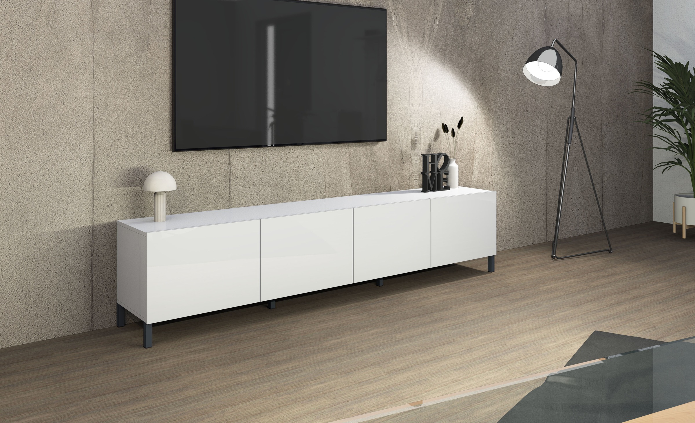 borchardt Möbel Lowboard "Sophia, TV-Schrank mit Metallfüßen" Metallfüße, g günstig online kaufen