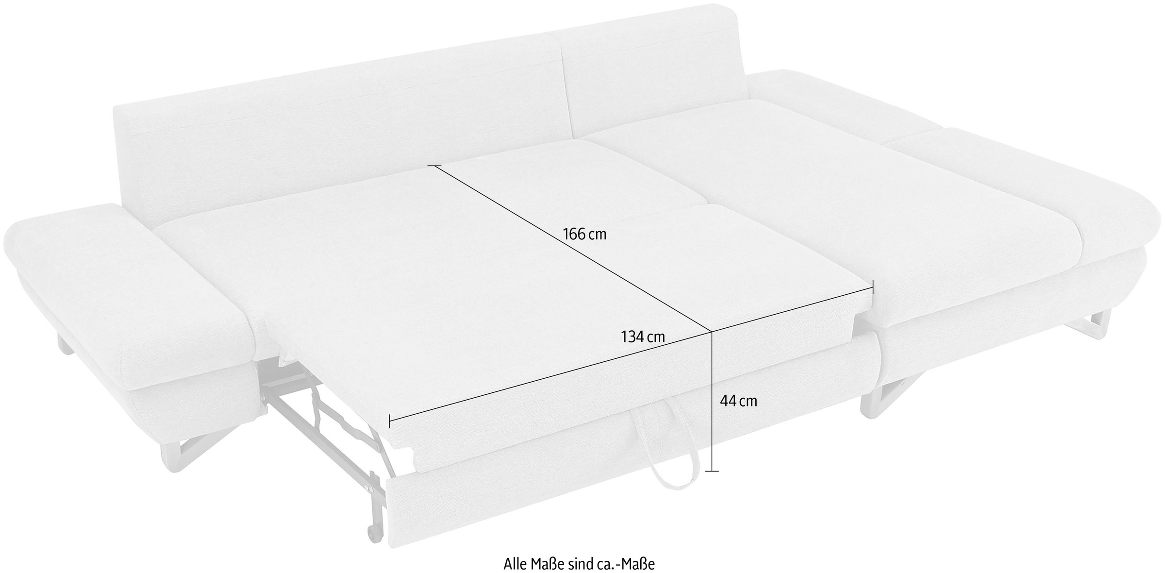 INOSIGN Schlafsofa »City/Giron«, komfortable Bettfunktion (Liegefläche 245 x 138 cm), sowie Bettkasten