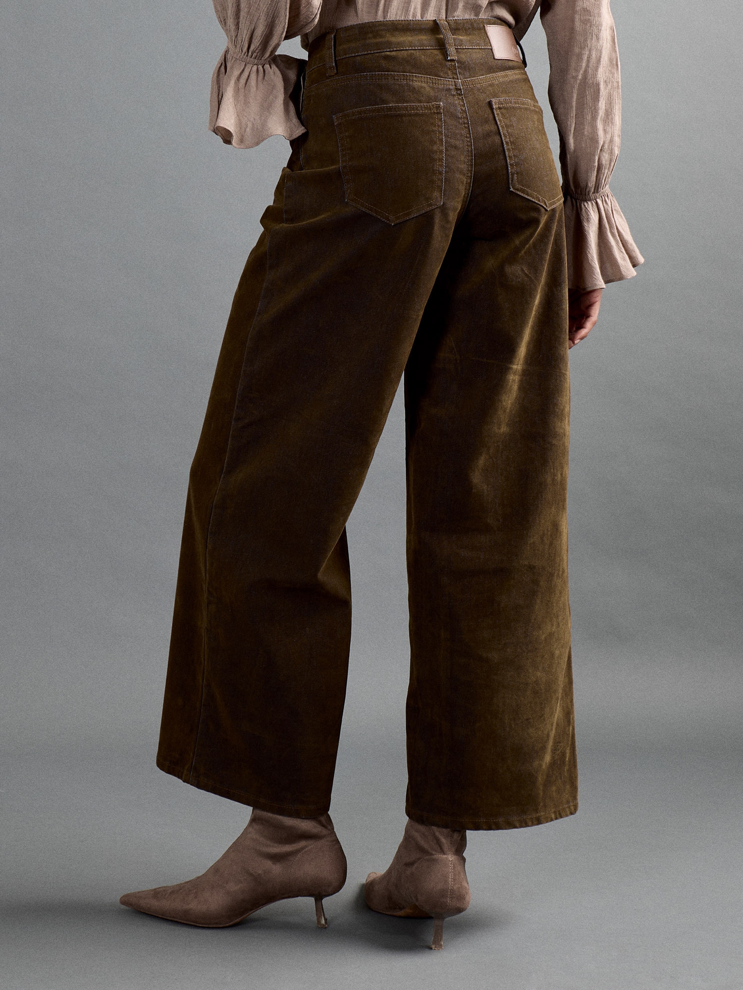 Apricot Weite Jeans »Flora Velvet Denim« in weichem Velour-Denim