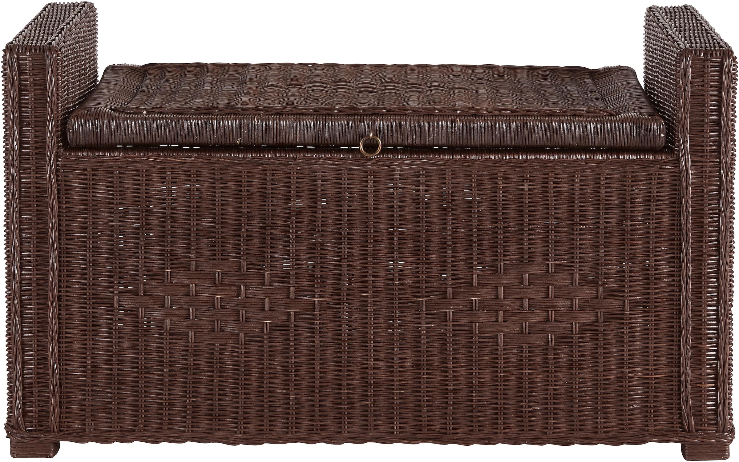Home affaire Sitztruhe »Schönerempfang, TOPSELLER!«, (Rattan-Bank), Belastbar bis max. 80 Kg, mit Stauraum
