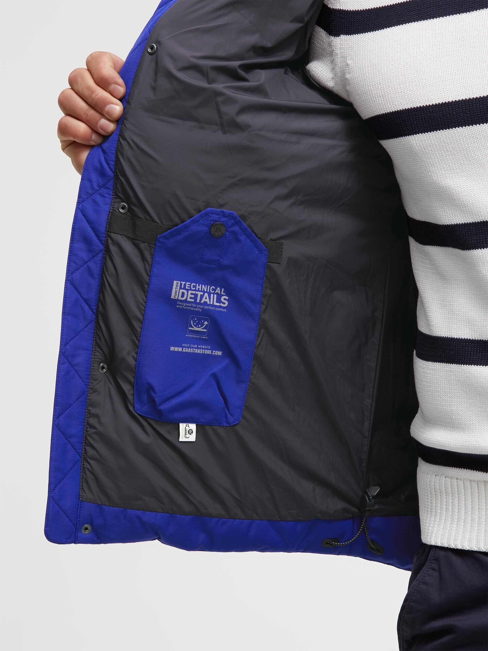 Gaastra Outdoorjacke mit Kapuze mit reflektierendem Tape